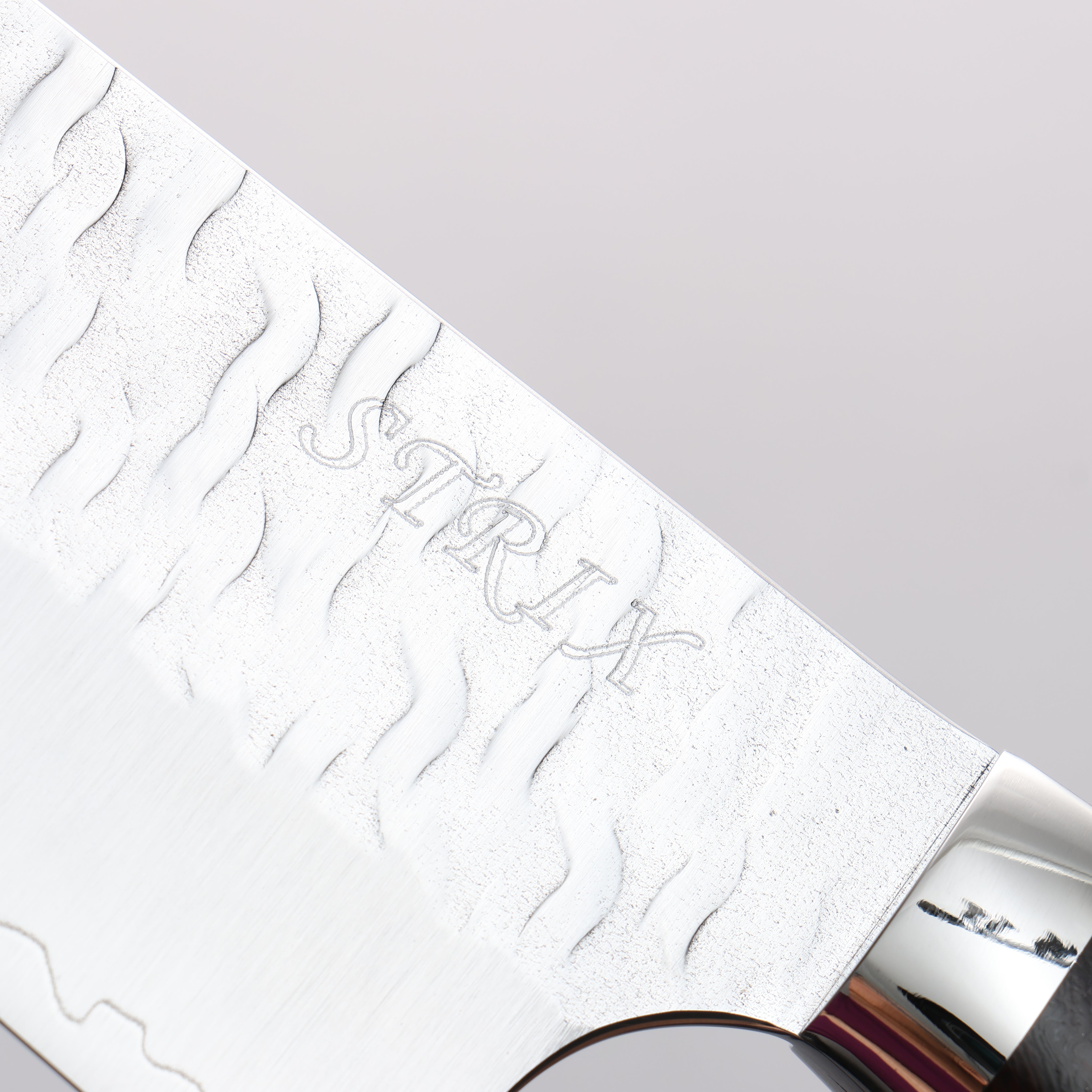Yoshimi Kato Nami SPG STRIX Hammered Kiritsuke Gyuto 210mm Ironwood Handle - Seisuke Knife