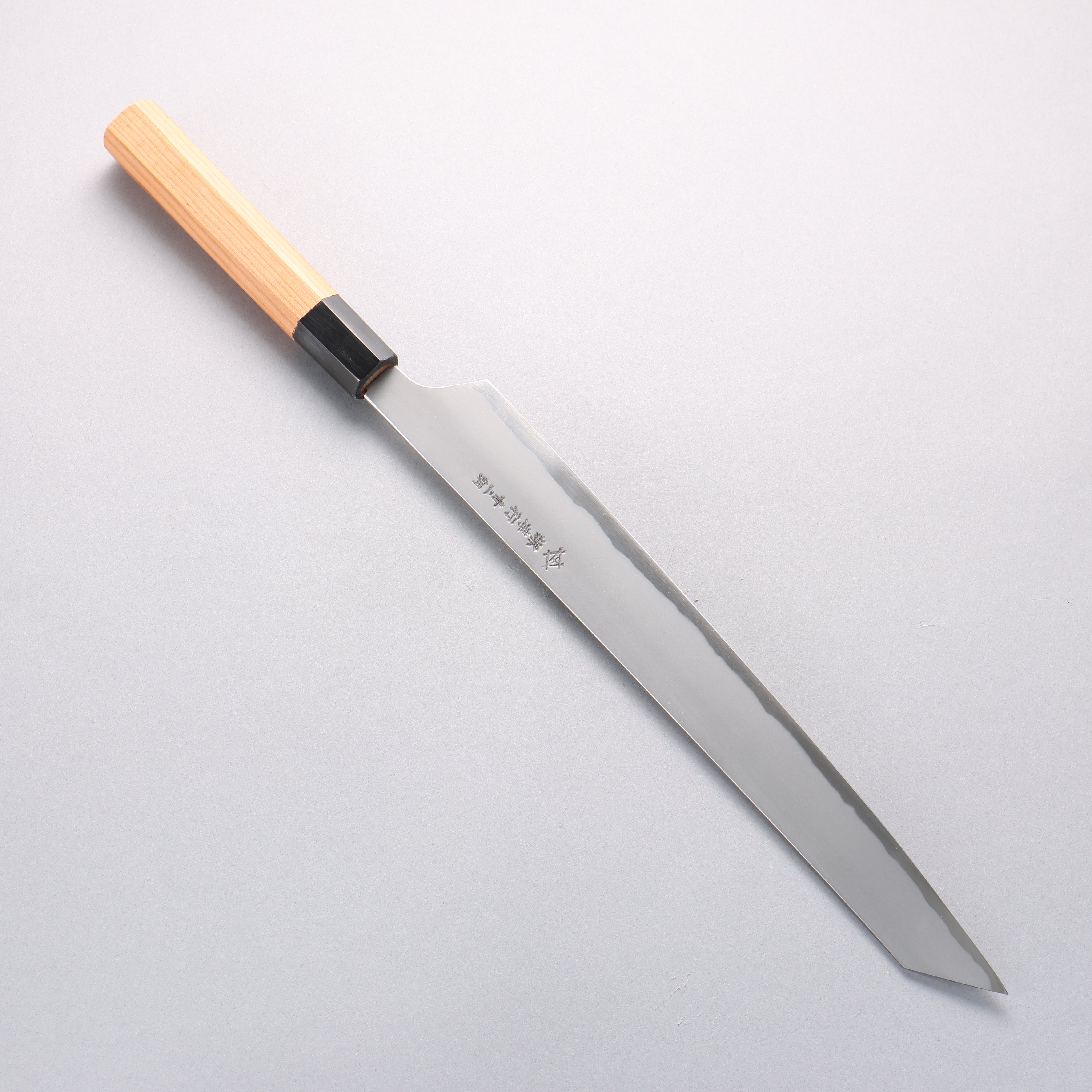 Sakai Takayuki Homura Hien Blue Steel No.2 Kengata Yanagiba 300mm Yew Tree Handle - Seisuke Knife