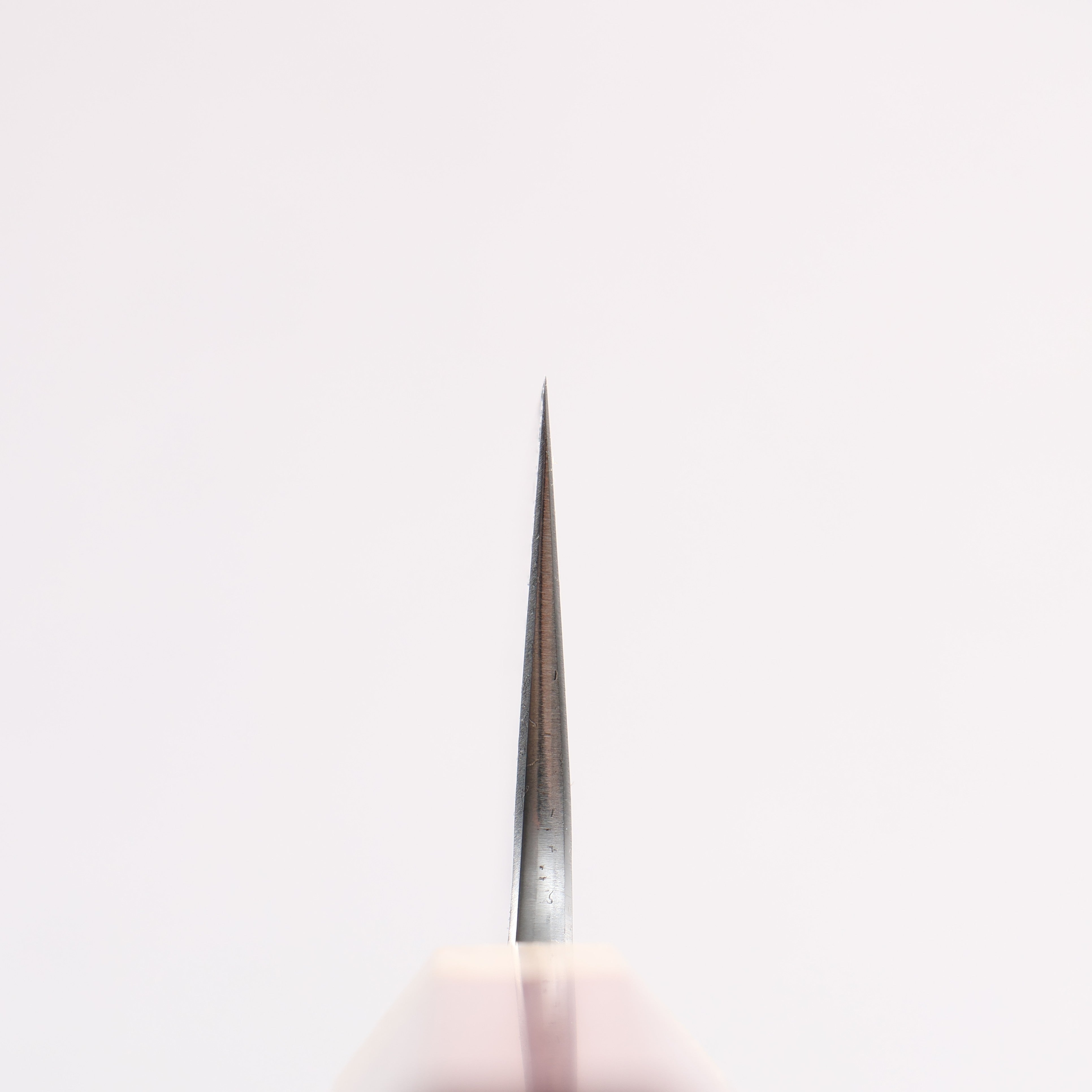 Anryu Blue Super Hammered Migaki Finished Small Santoku 150mm Purpleheart (Ferrule: Oak) Handle - Seisuke Knife