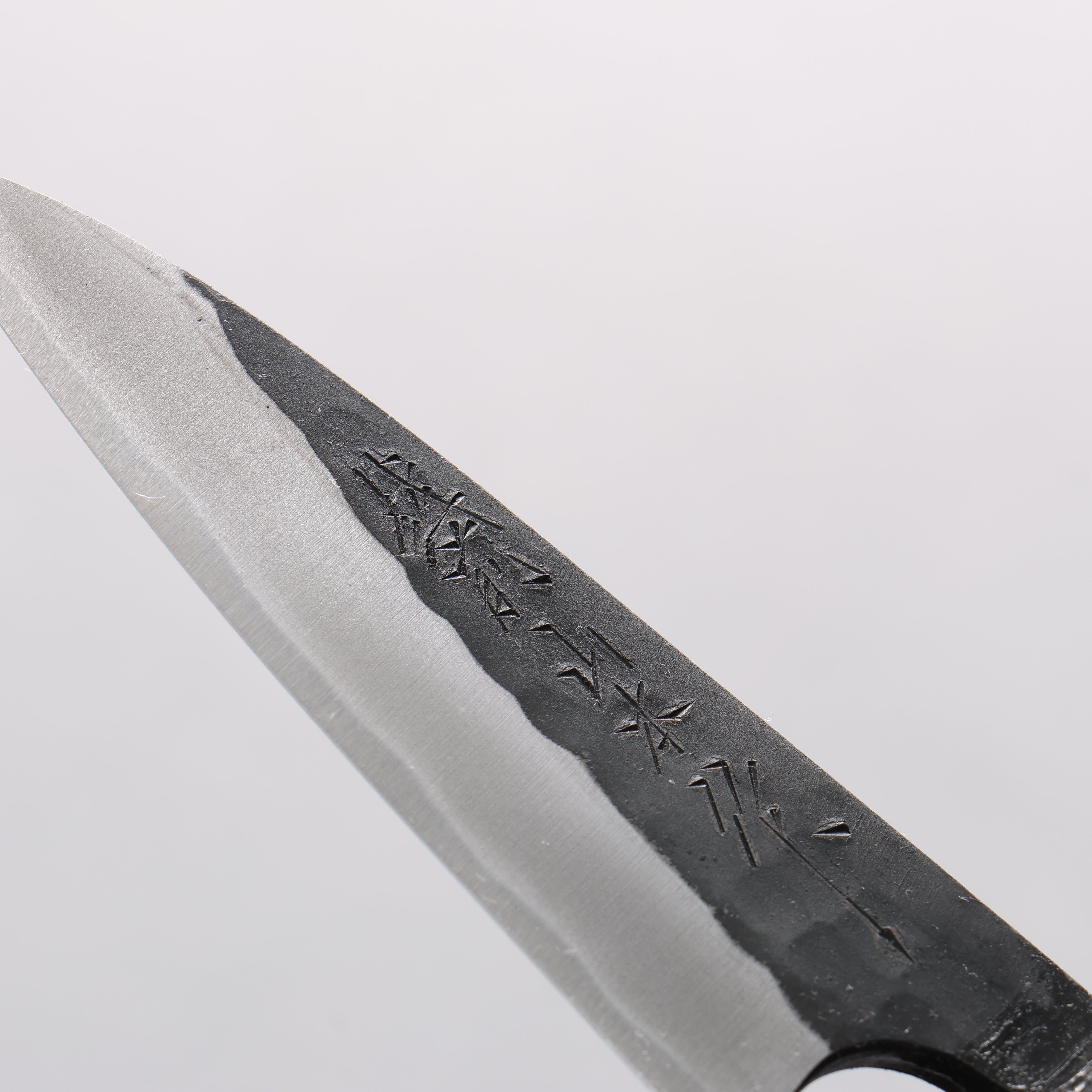 Nao Yamamoto Yasuki Blue Steel Kurouchi Hammered Paring 90mm Walnut Handle - Seisuke Knife