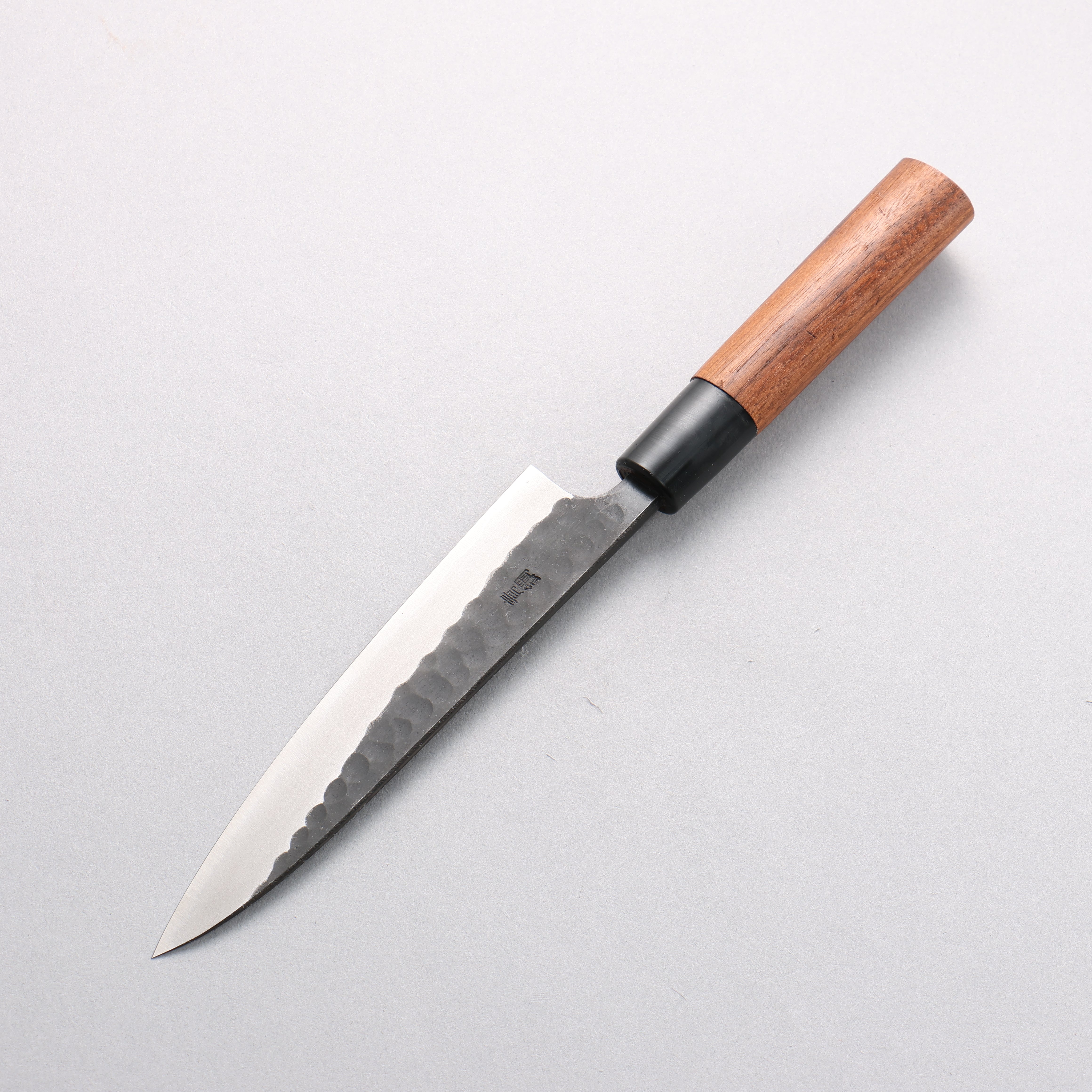 Nao Yamamoto Yasuki Blue Steel Kurouchi Hammered Petty-Utility 150mm Walnut Handle - Seisuke Knife