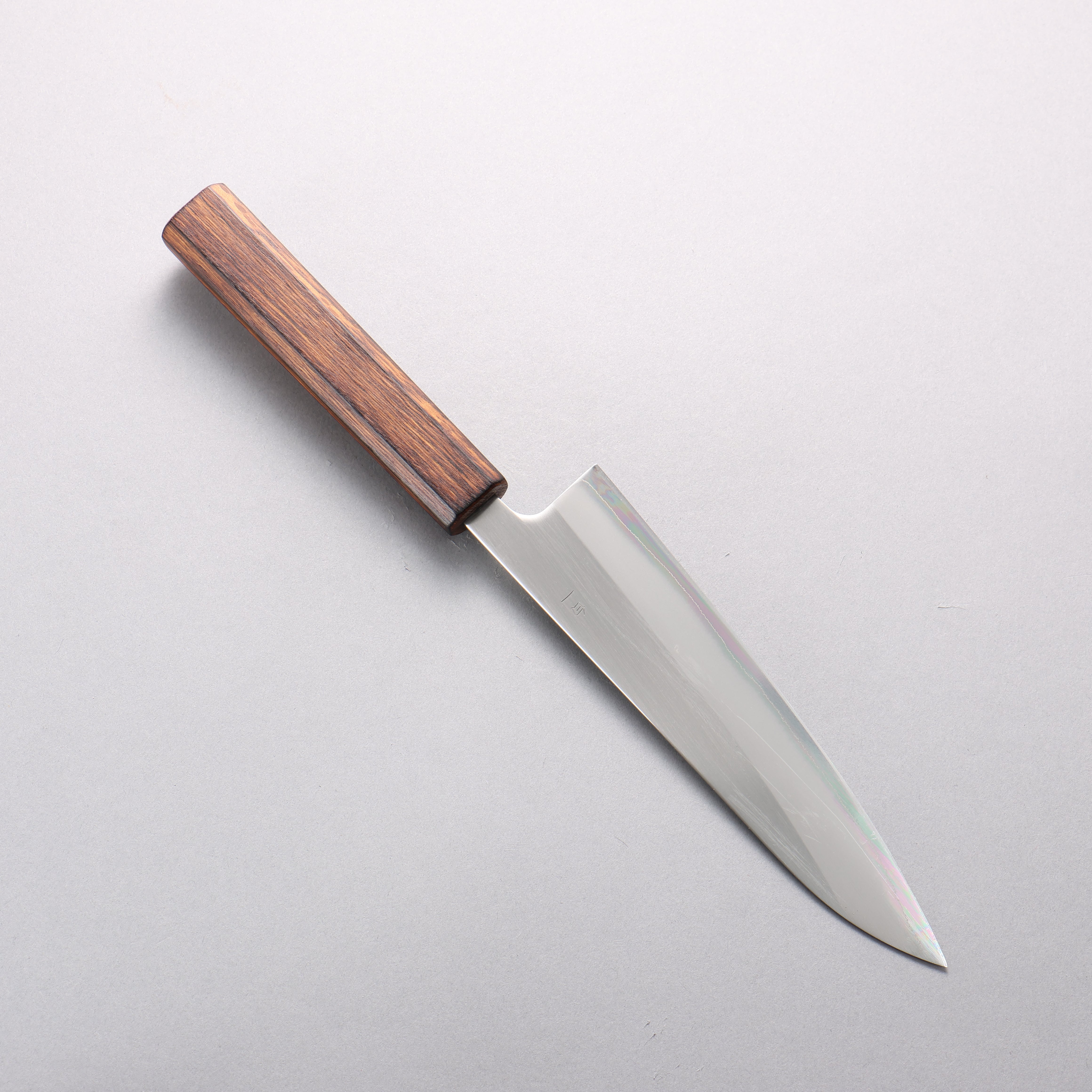 Oul White Steel No.1 Gyuto 180mm Oak (Baikoku / Soot Black) Handle - Seisuke Knife
