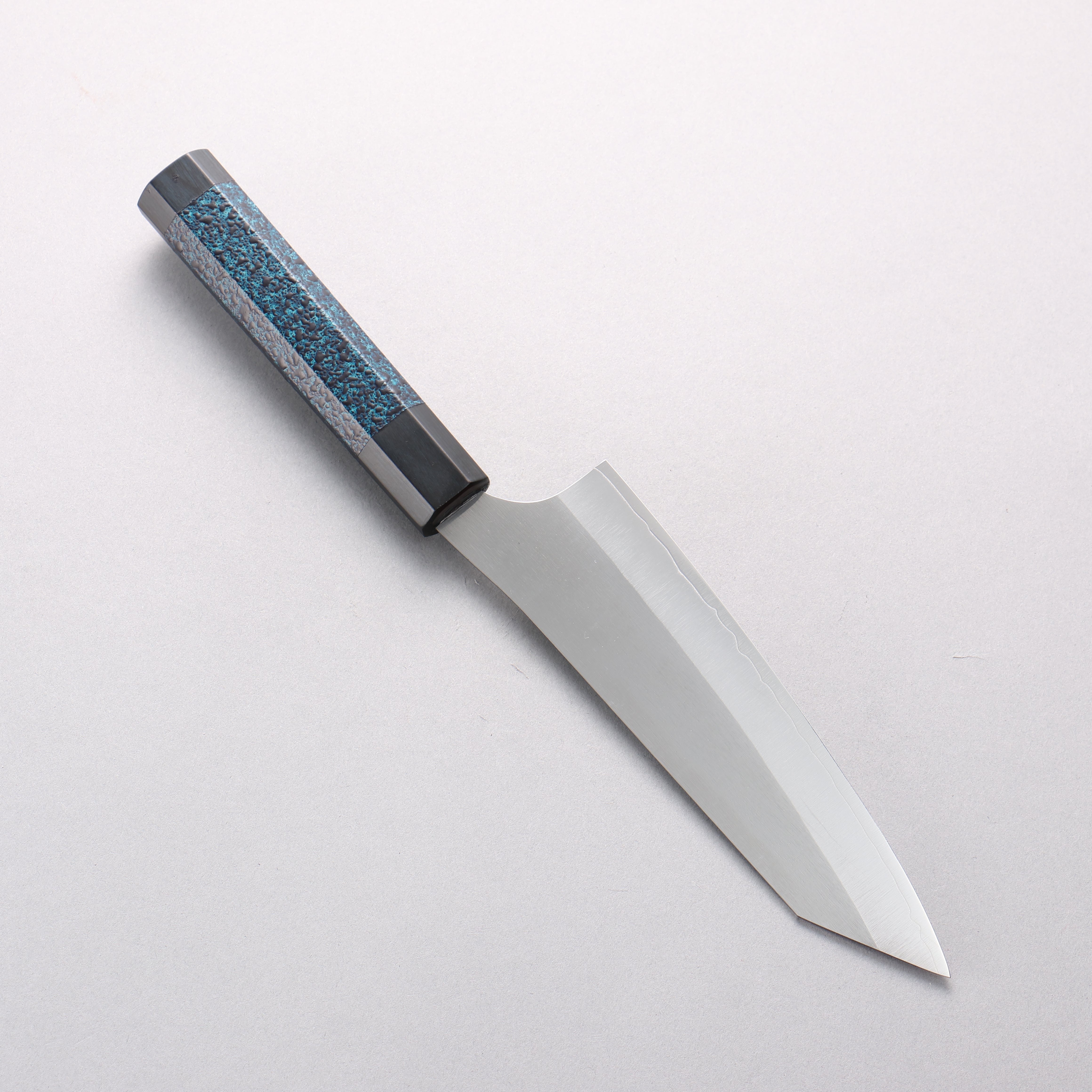 Yu Kurosaki New Gekko VG-XEOS Bunka 170mm Indigo Lacquered (Tenmoku) Handle with Sheath - Seisuke Knife