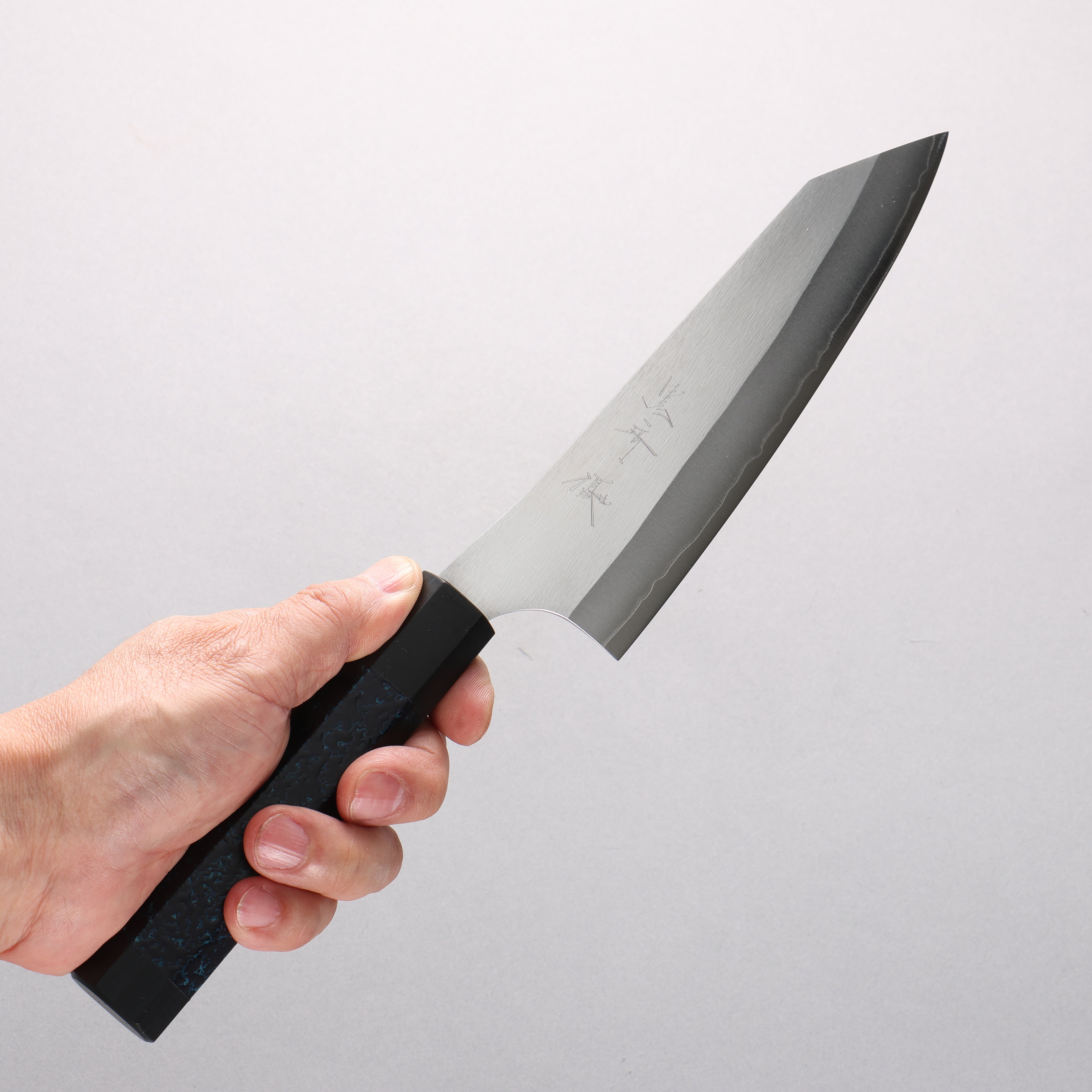 Yu Kurosaki New Gekko VG-XEOS Bunka 170mm Indigo Lacquered (Tenmoku) Handle with Sheath - Seisuke Knife