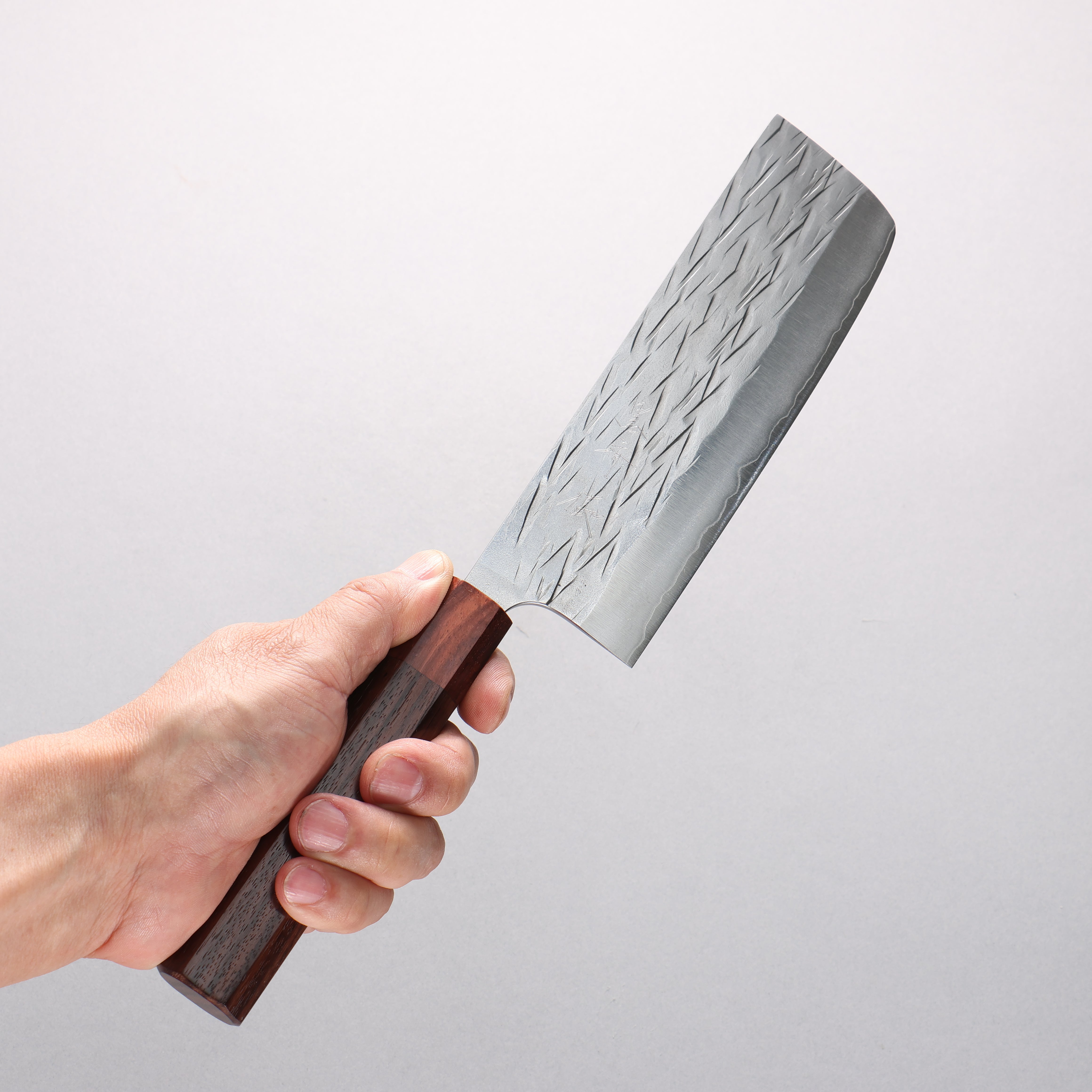 Yu Kurosaki Juhyo Cobalt Special Steel Hammered Nakiri 165mm Honduras Rosewood Handle - Seisuke Knife