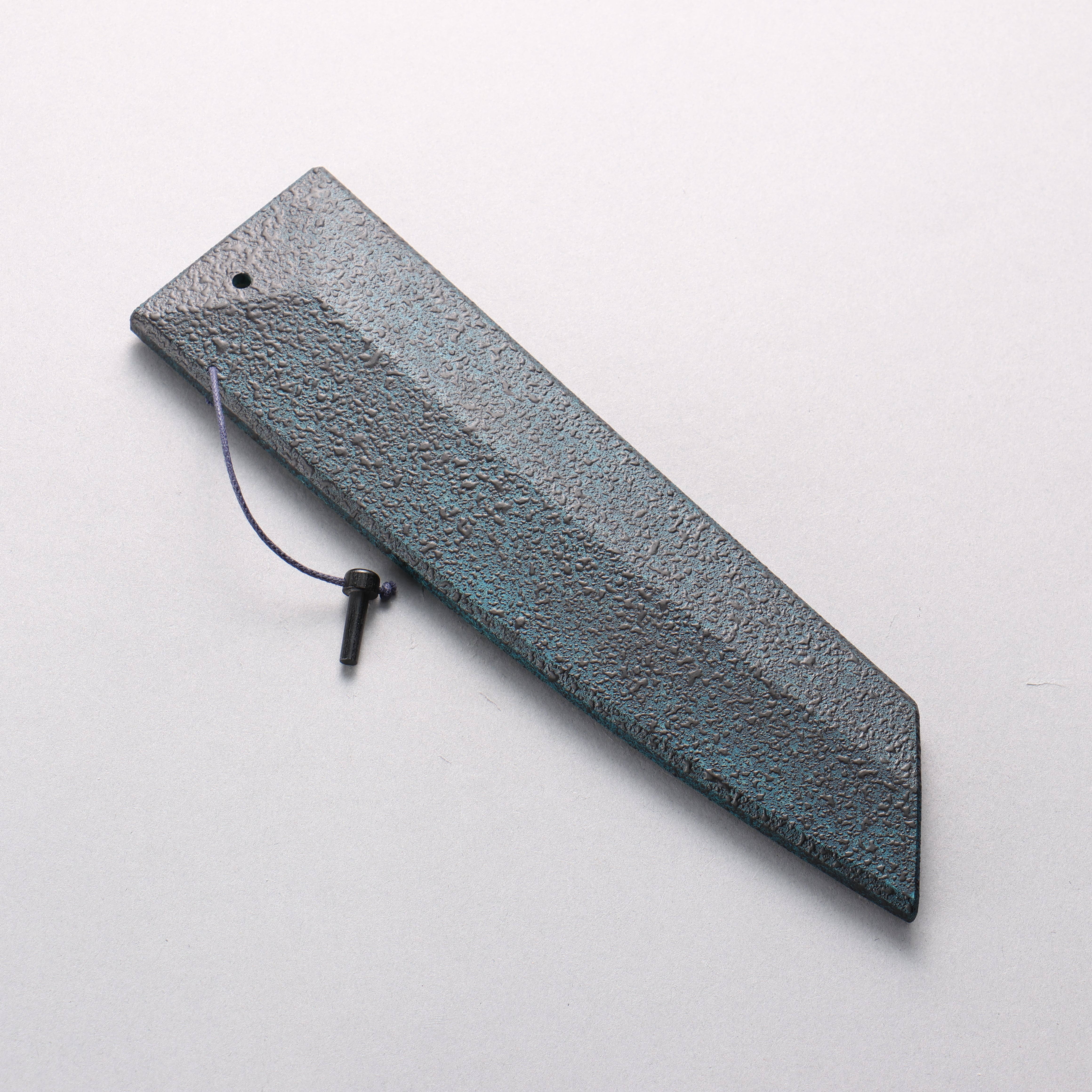 Yu Kurosaki New Gekko VG-XEOS Bunka 170mm Indigo Lacquered (Tenmoku) Handle with Sheath - Seisuke Knife