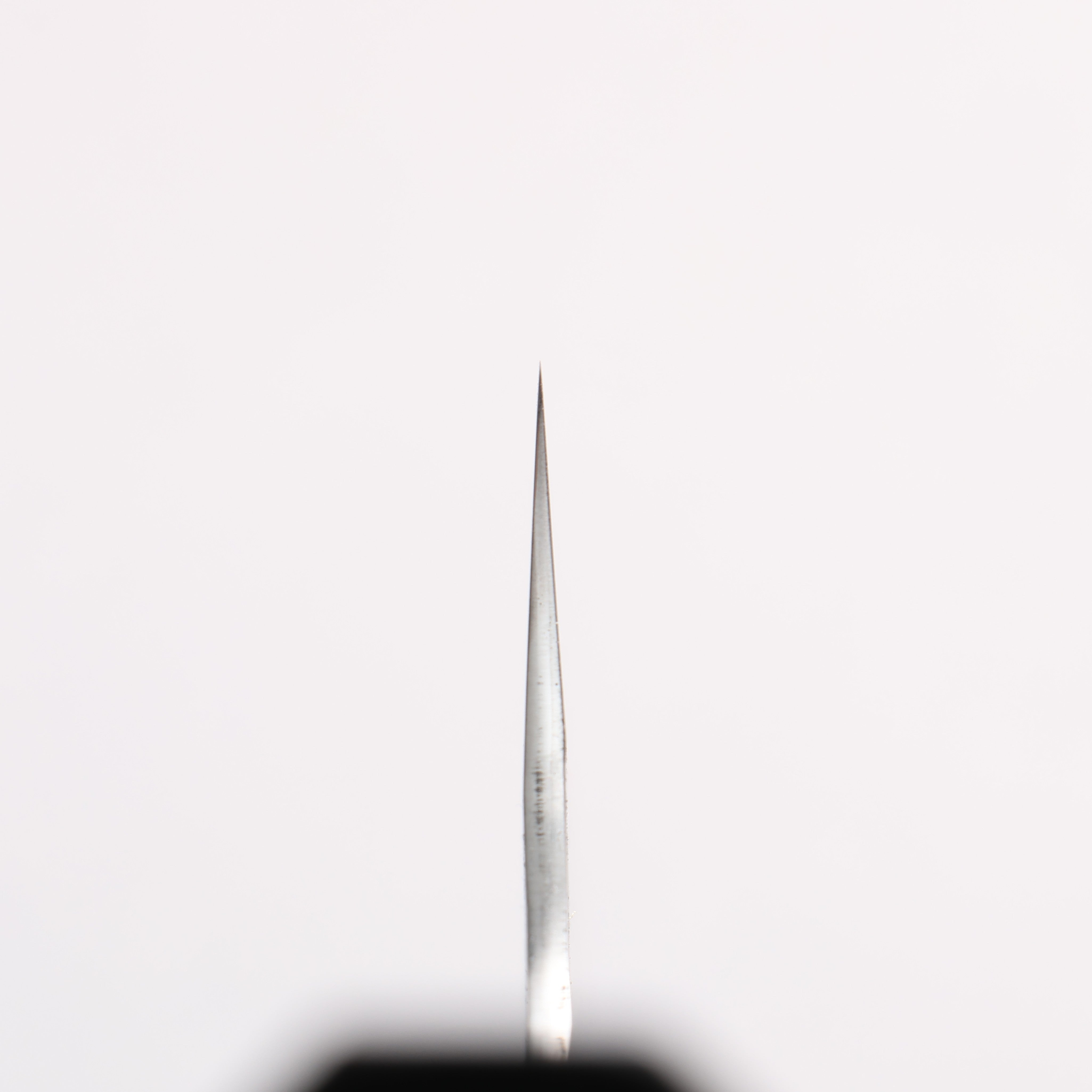 Yu Kurosaki Senko Ei Blue Super Hammered Black Finished Gyuto 210mm Ebony Wood & Water Buffalo Horn Handle - Seisuke Knife