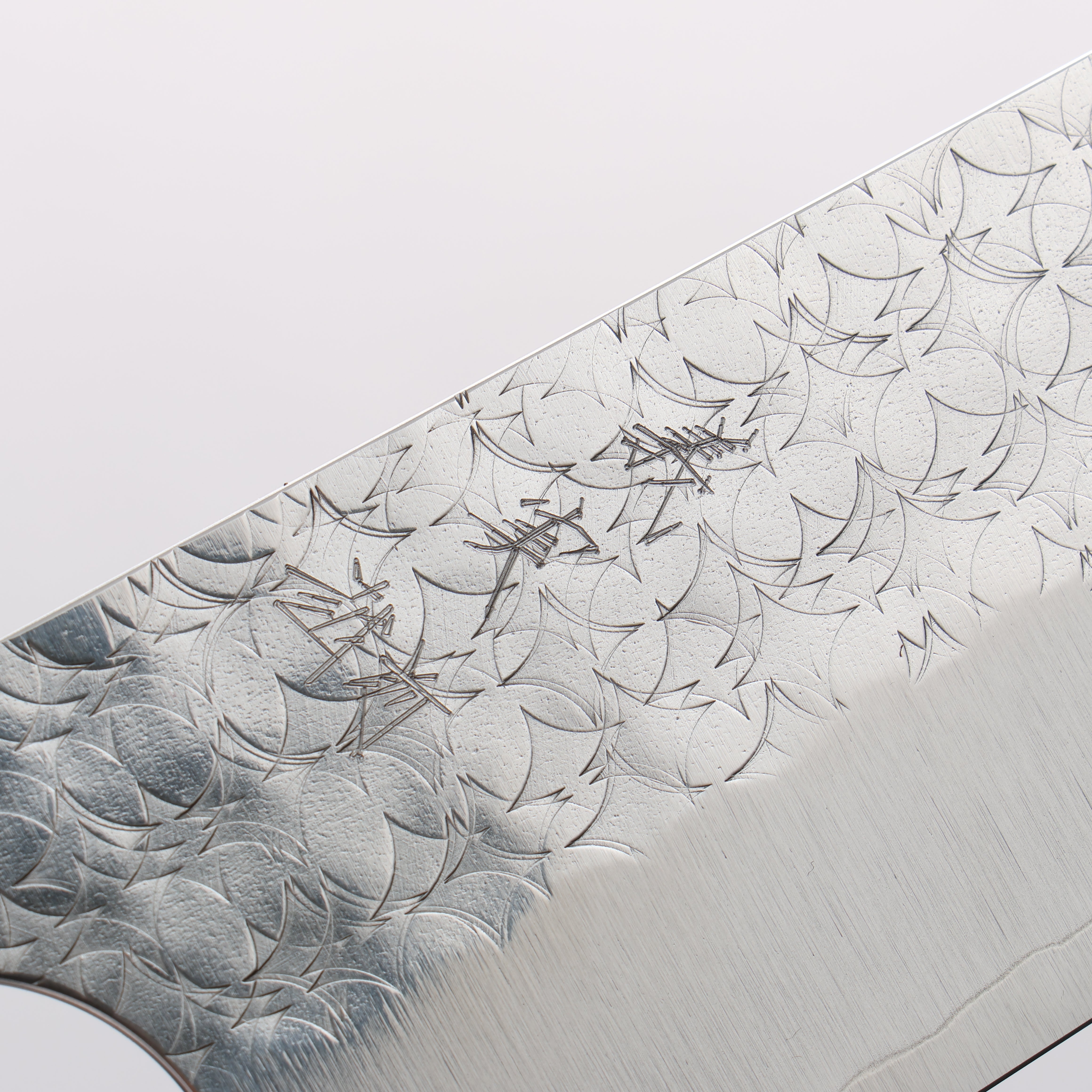 Yoshimi Kato Minamo SG2 Hammered Kiritsuke Gyuto 210mm Olive Tree and Blue Resin Handle - Seisuke Knife