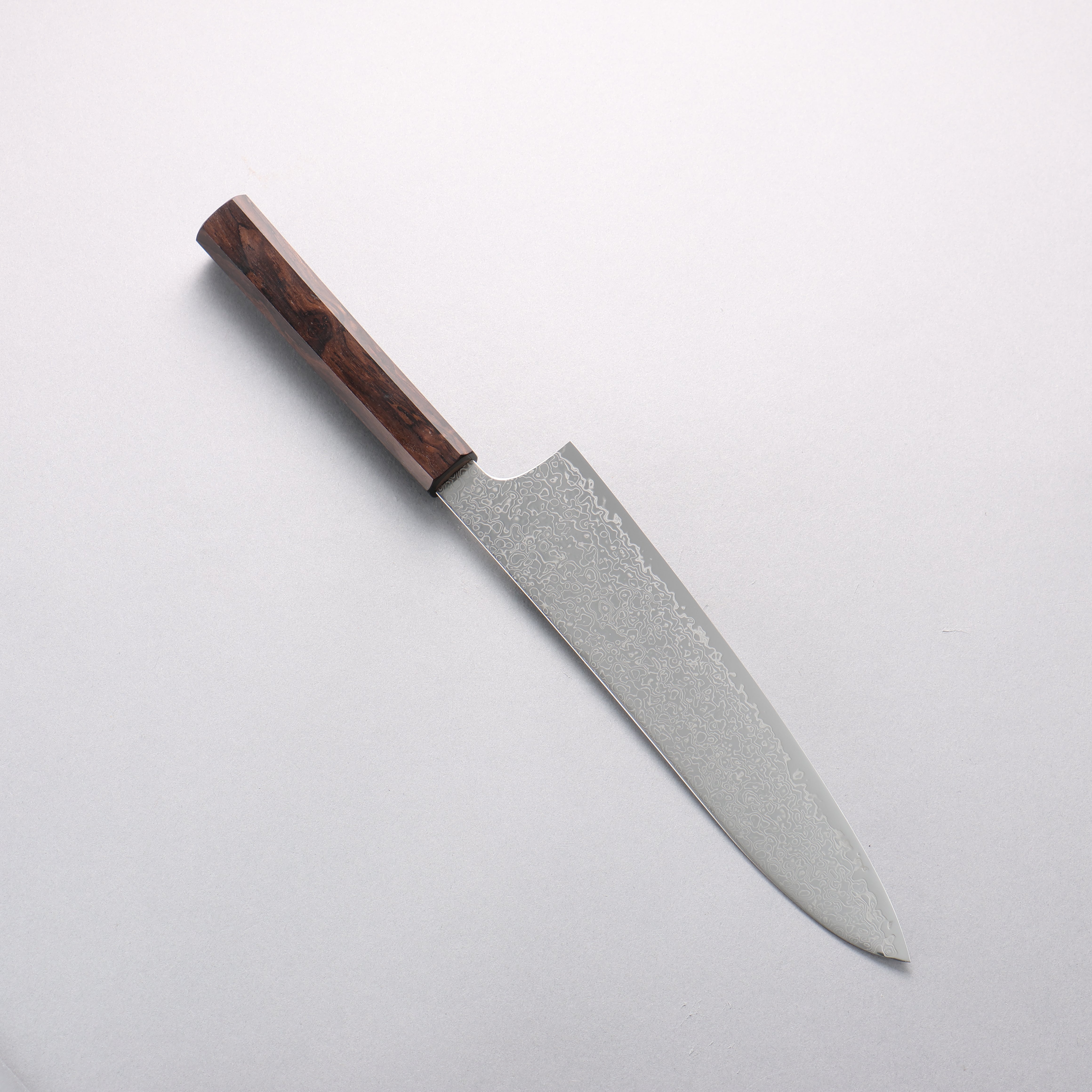 Seisuke SG2 Damascus Migaki Finished Gyuto 210mm Ebony Wood Handle - Seisuke Knife