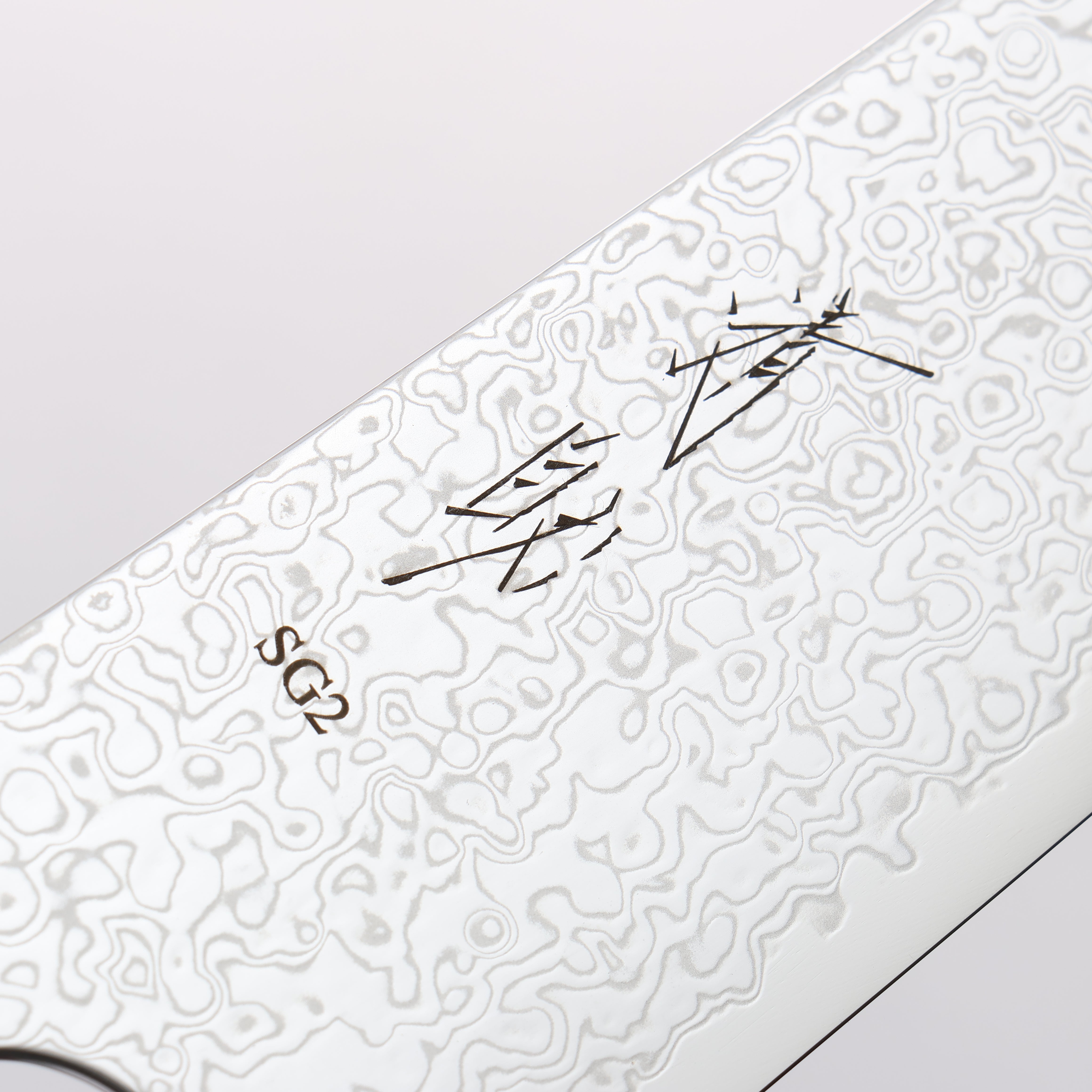 Seisuke SG2 Damascus Migaki Finished Gyuto 210mm Ebony Wood Handle - Seisuke Knife
