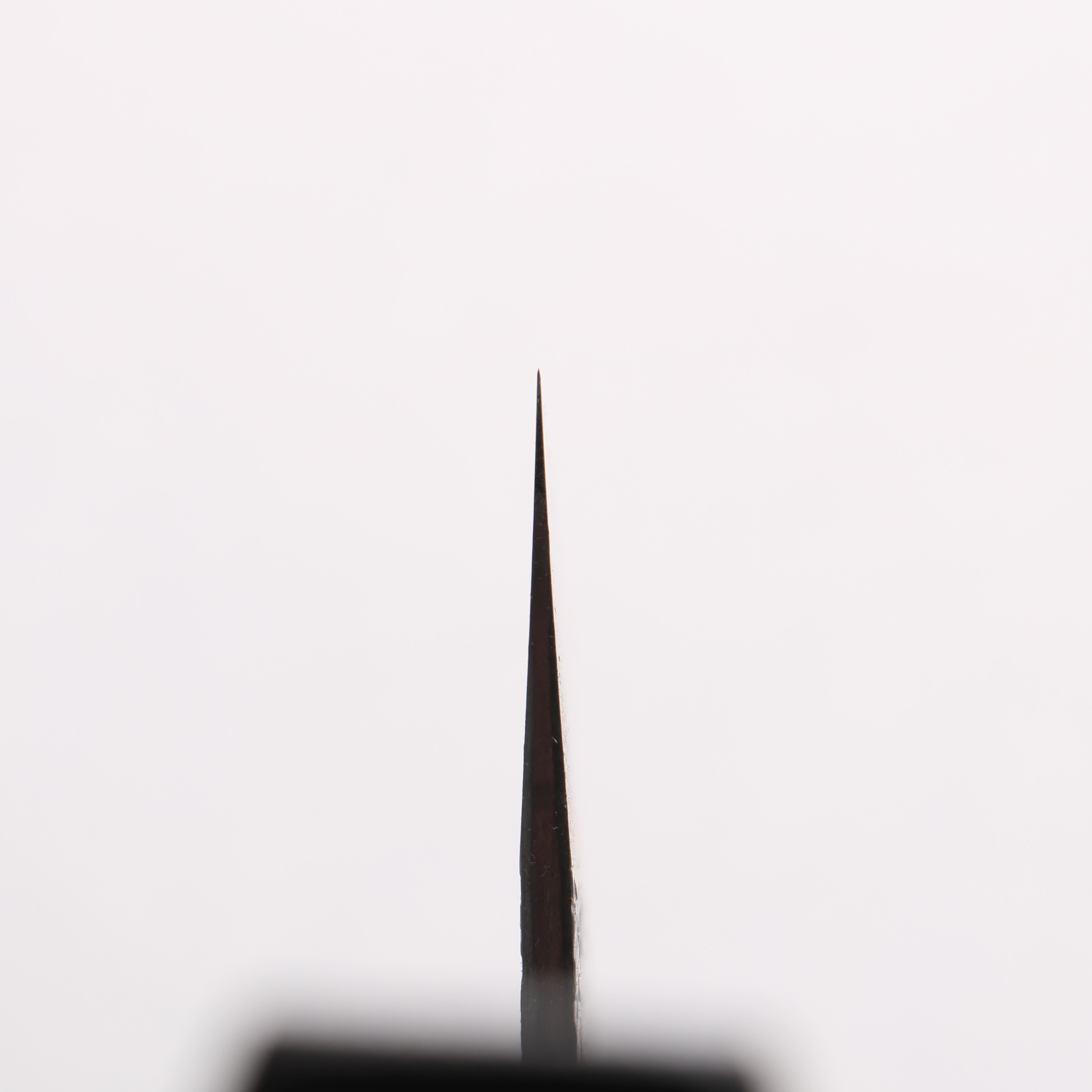 Isamitsu Abe Blue Super Hammered Black Finished Gyuto 210mm Pentagonal Shita Handle - Seisuke Knife