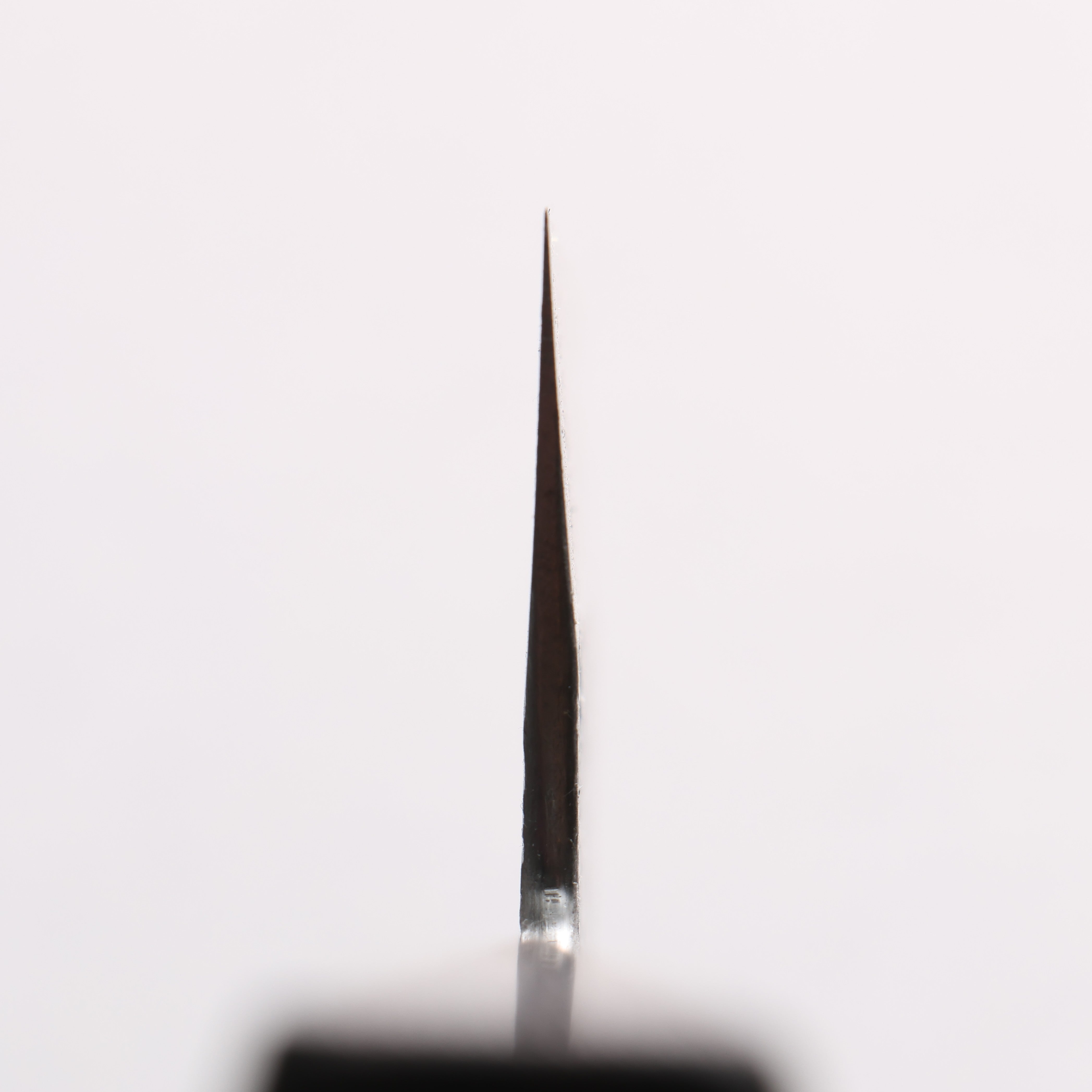 Isamitsu Abe Blue Super Hammered Black Finished Nakiri 165mm Pentagonal Shitan Handle - Seisuke Knife