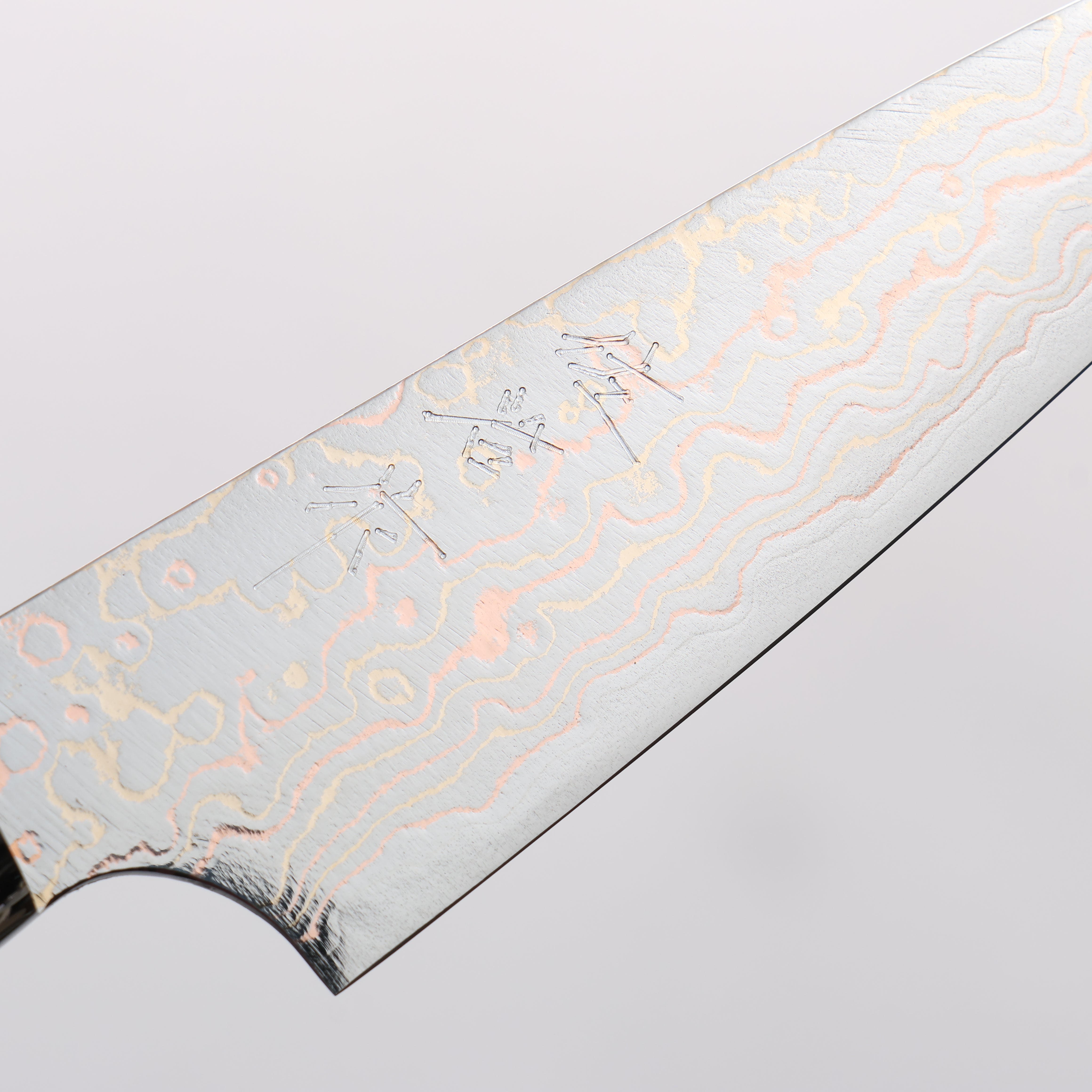 Takeshi Saji VG10w Colored Damascus Migaki Paring 90mm Ironwood Handle - Seisuke Knife