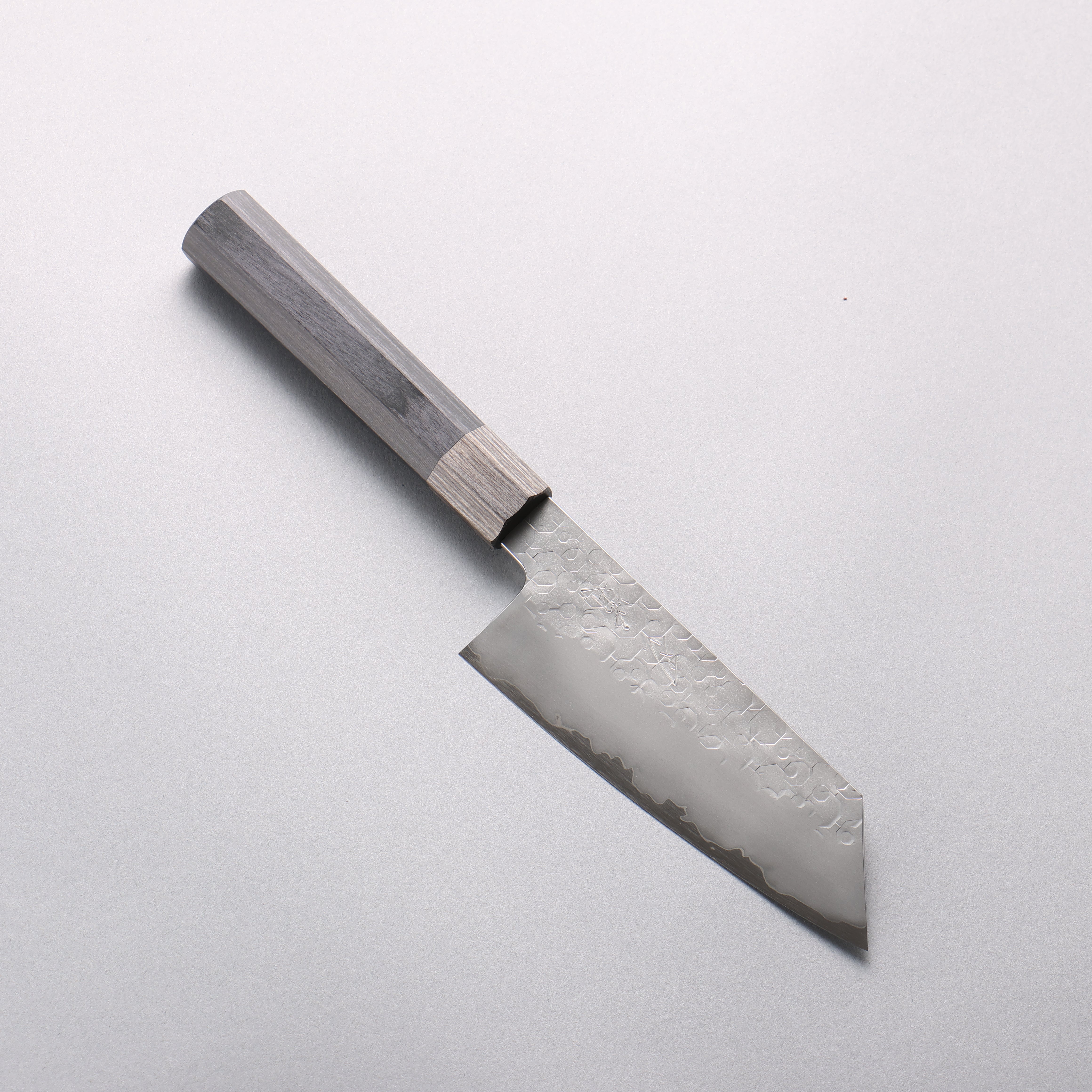 Hado Shiosai SG2 Hammered Small Bunka 135mm Black & Gray Wood Handle - Seisuke Knife