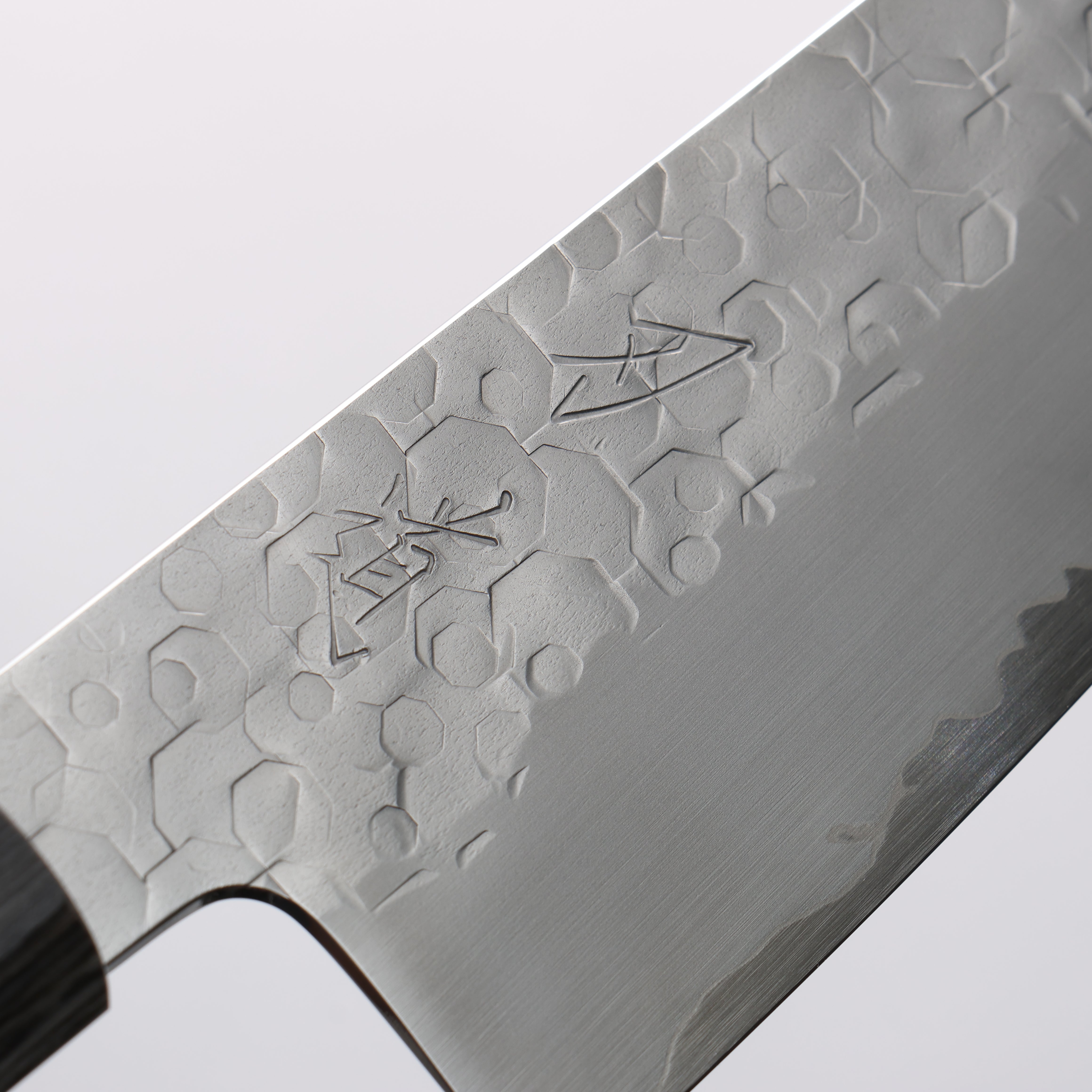 Hado Shiosai SG2 Hammered Small Bunka 135mm Black & Gray Wood Handle - Seisuke Knife