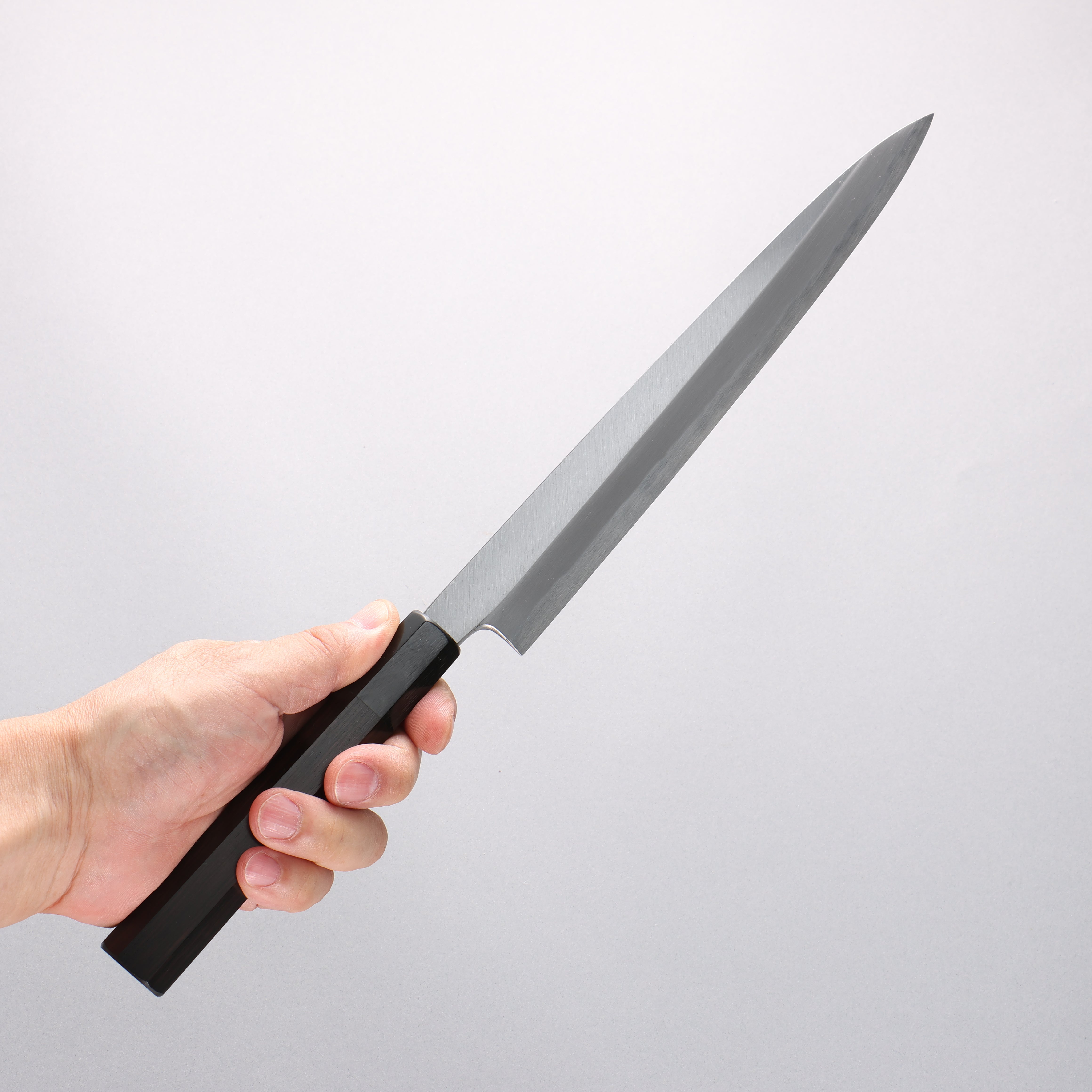 Minamoto Akitada Blue Steel No.2 Yanagiba 240mm Ebony Wood Handle - Seisuke Knife