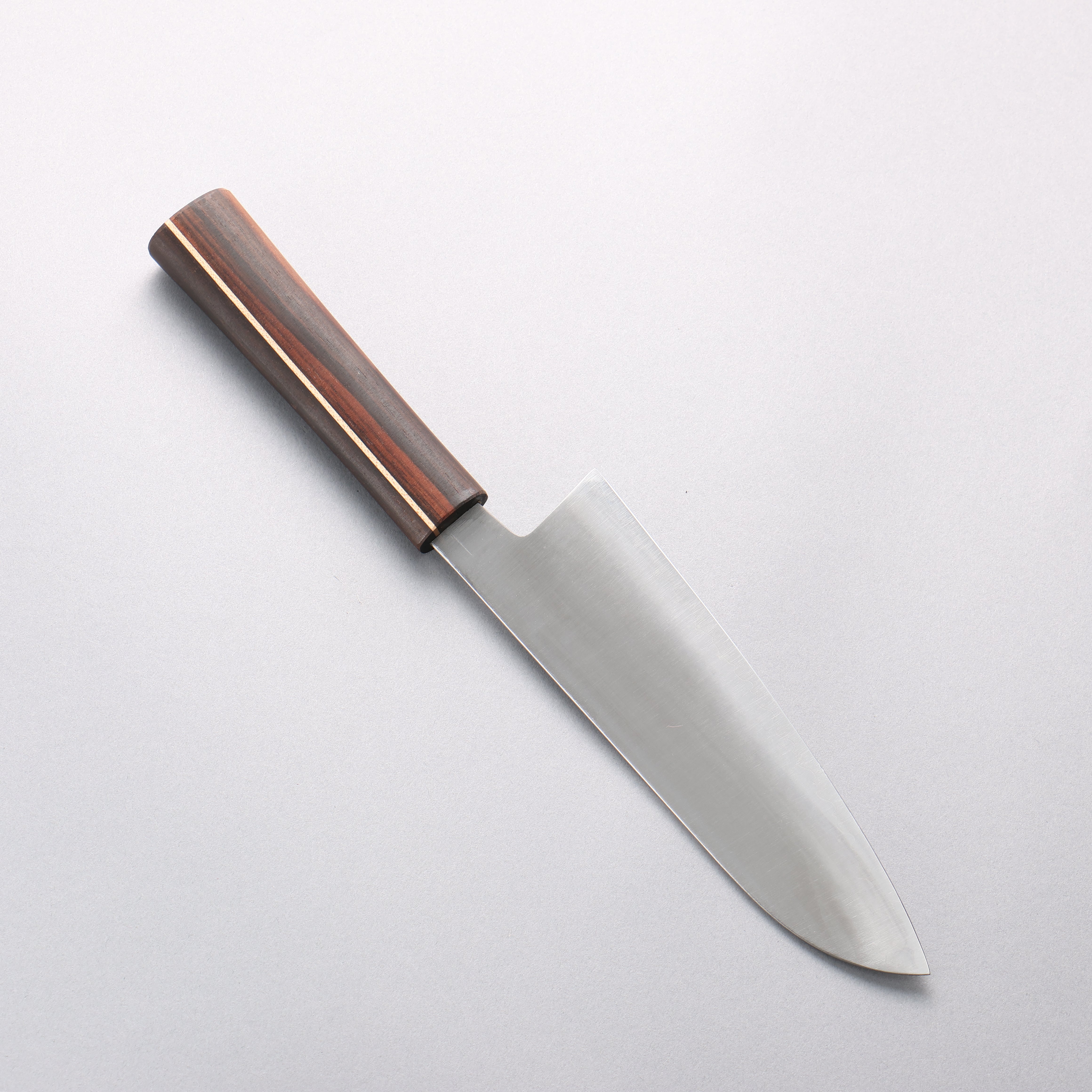 Shigeki Tanaka Majiro Silver Steel No.3 Santoku 165mm Ebony Wood Handle - Seisuke Knife