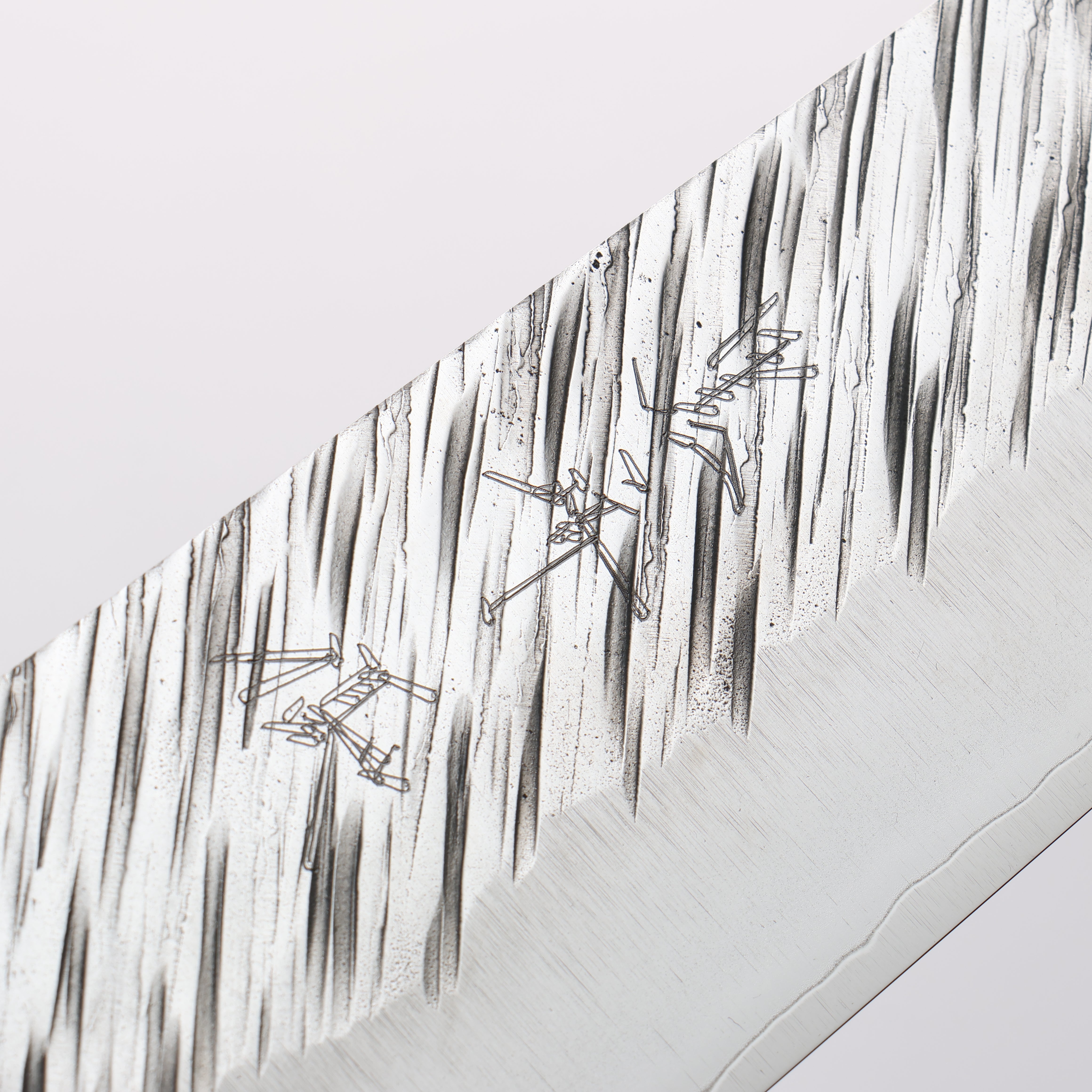 Yu Kurosaki Fujin SG2 Hammered Bunka 170mm Chinese Quince Burl (White Ferrule and End Cap) Handle - Seisuke Knife