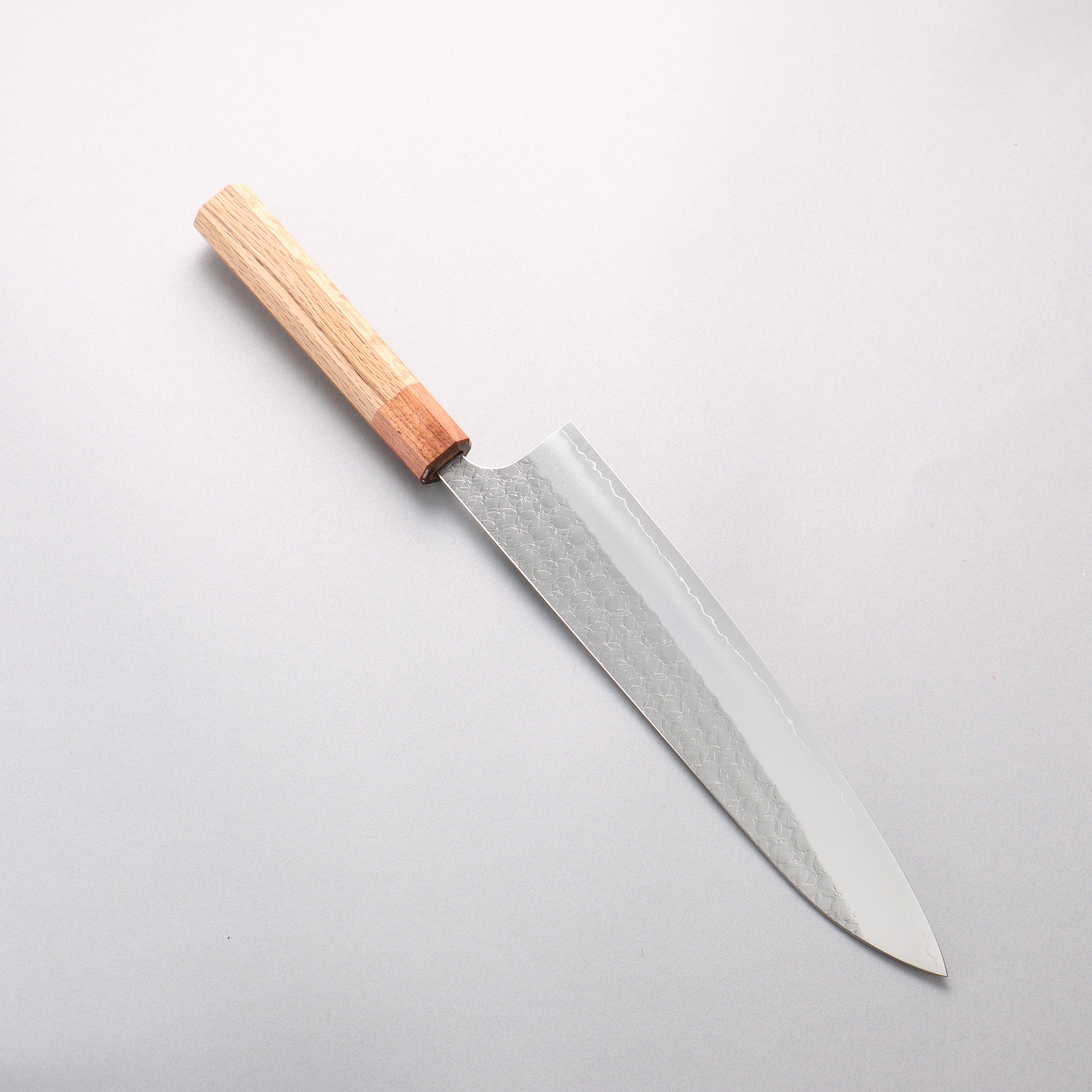 Yoshimi Kato Minamo SG2 Hammered Gyuto 240mm Oak (Ferrule: Rosewood) Handle - Seisuke Knife