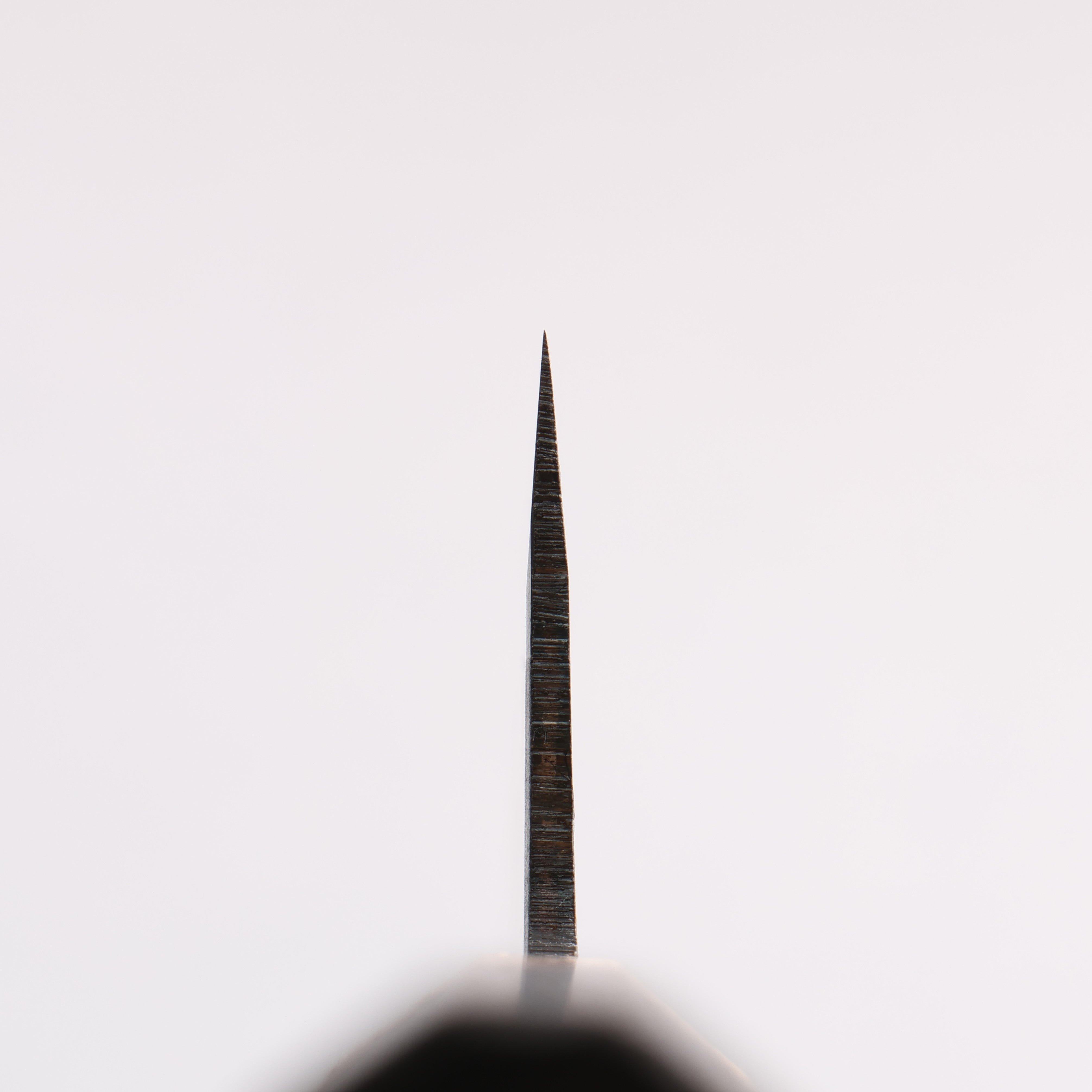 Seisuke Blue Steel No.1 Black Finished Gyuto 210mm Burnt Chestnut (ferrule: Cherry Wood) Handle - Seisuke Knife