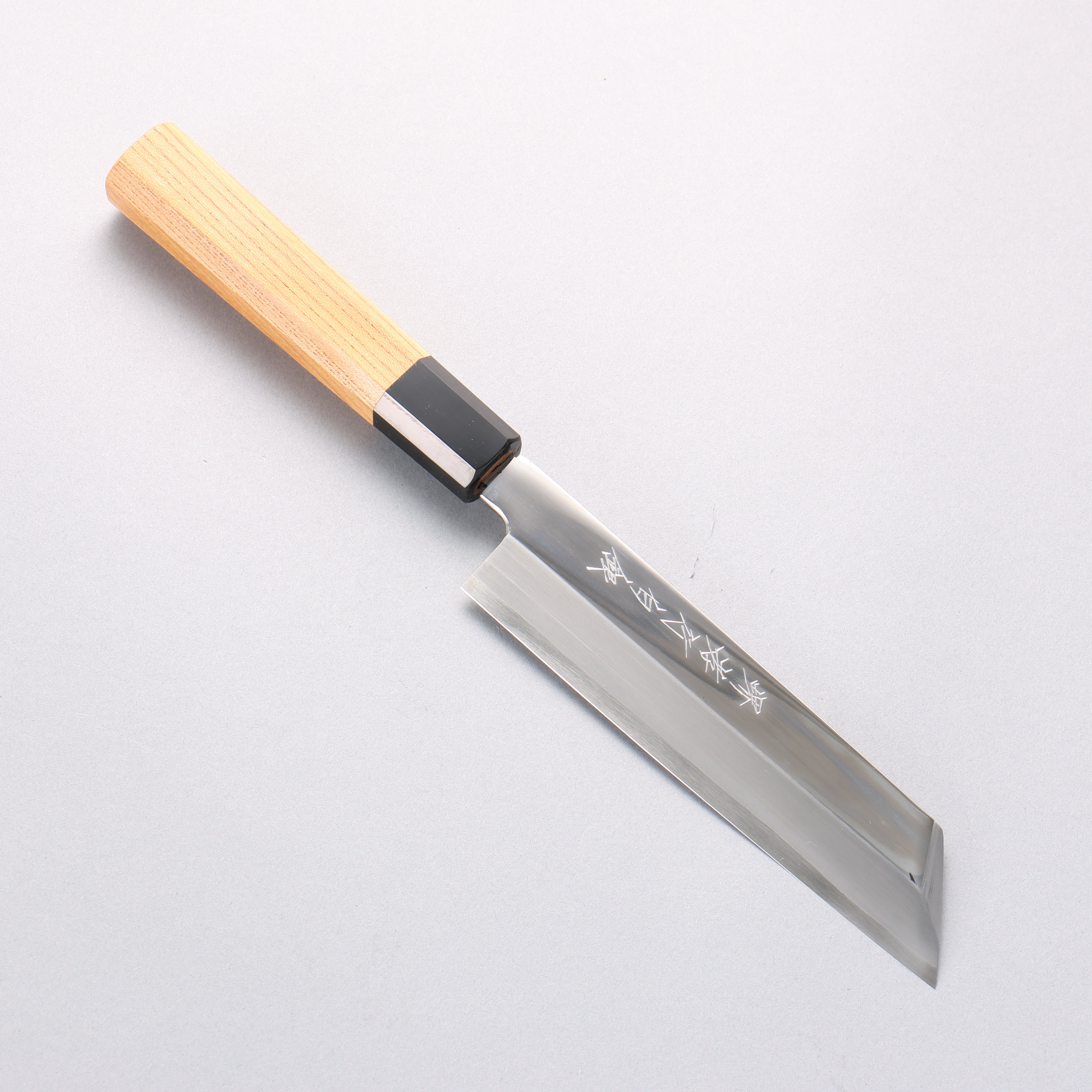 Sakai Takayuki Hakugin INOX Mirrored Finish Mukimono 180mm Yew Handle - Seisuke Knife