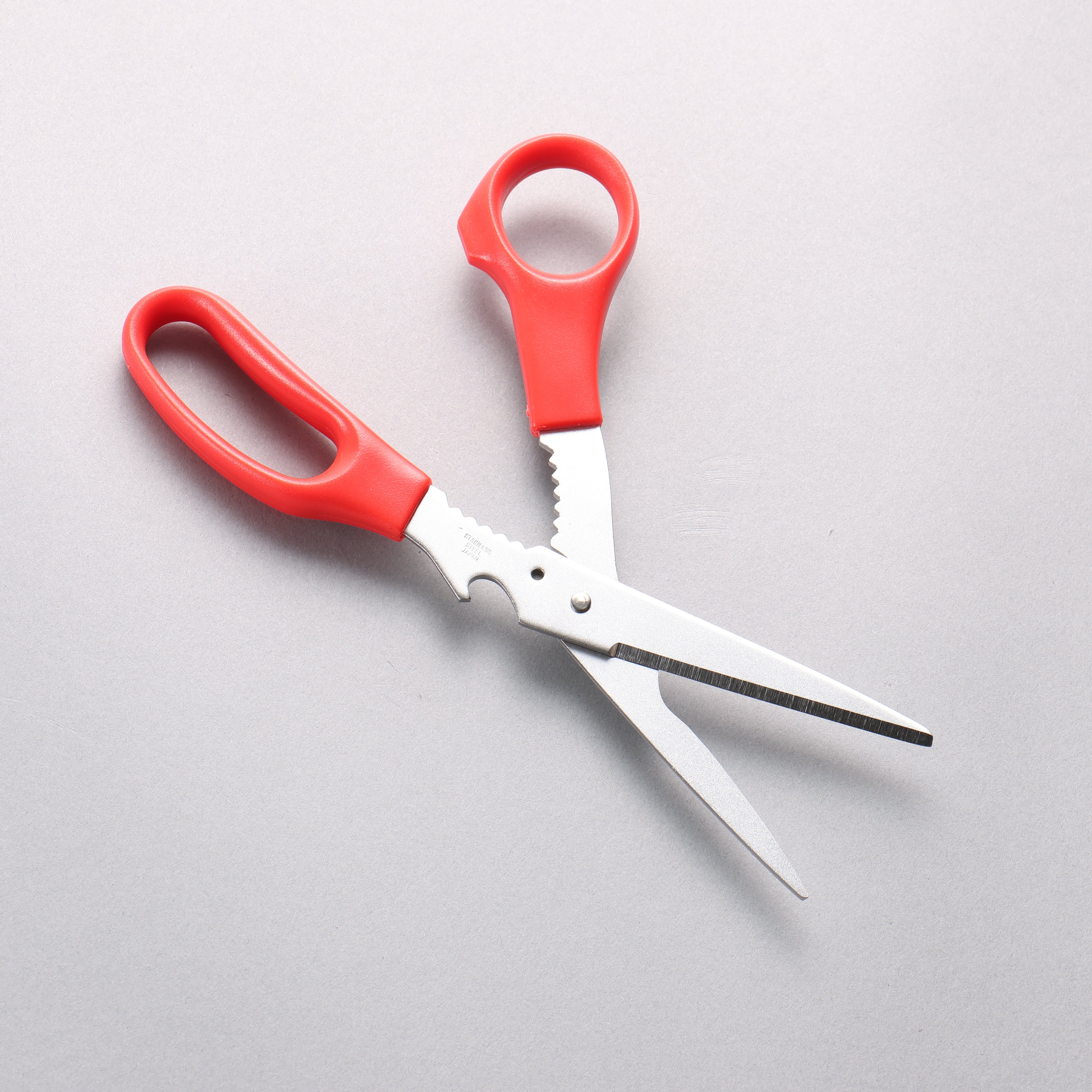Top Products Stainless Steel Multi-Purpose Kitchen Scissors Red Plastic Handle - Seisuke Knife