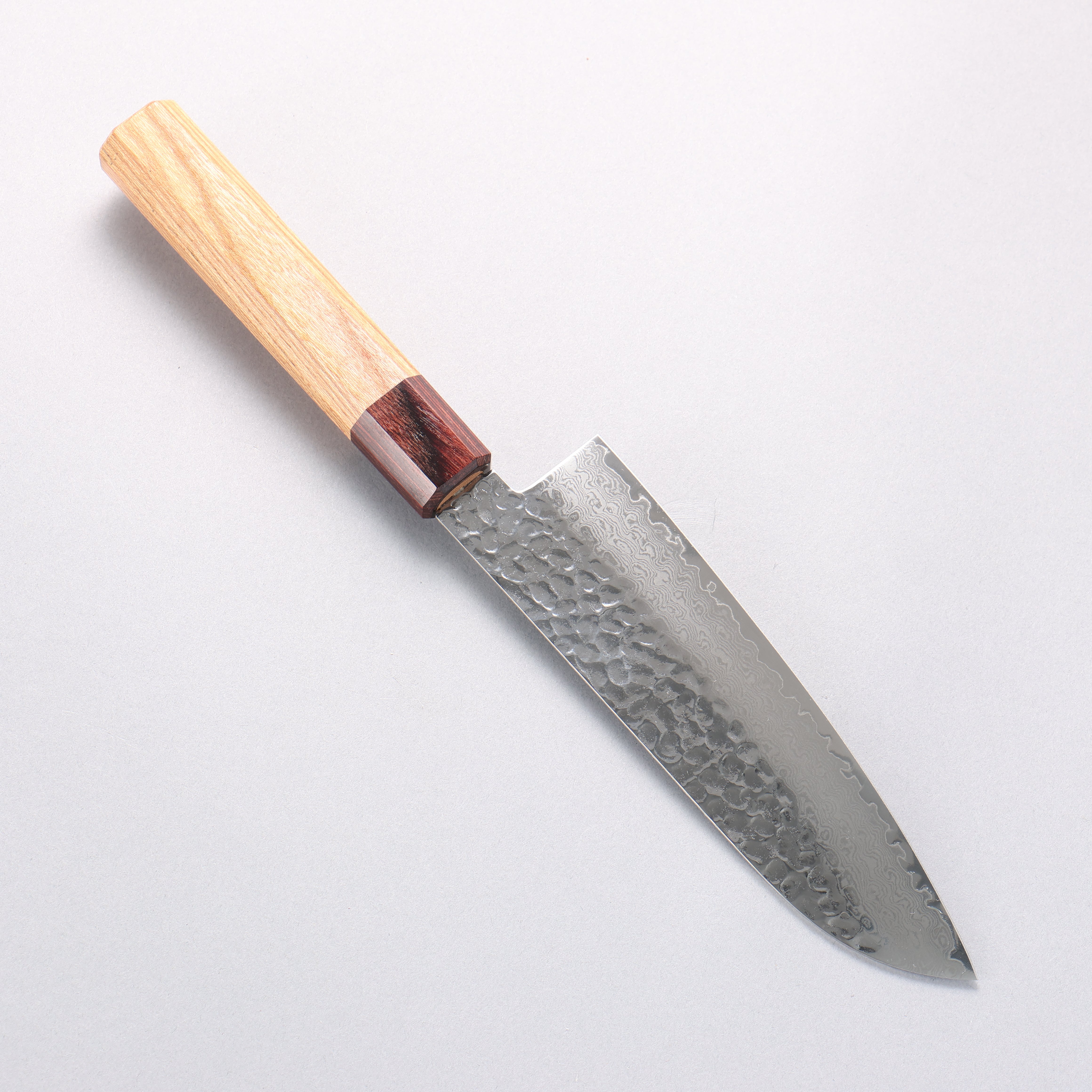 Sakai Takayuki VG10 33 Layer Damascus Santoku Knife 170mm Keyaki Elm Handle - Seisuke Knife