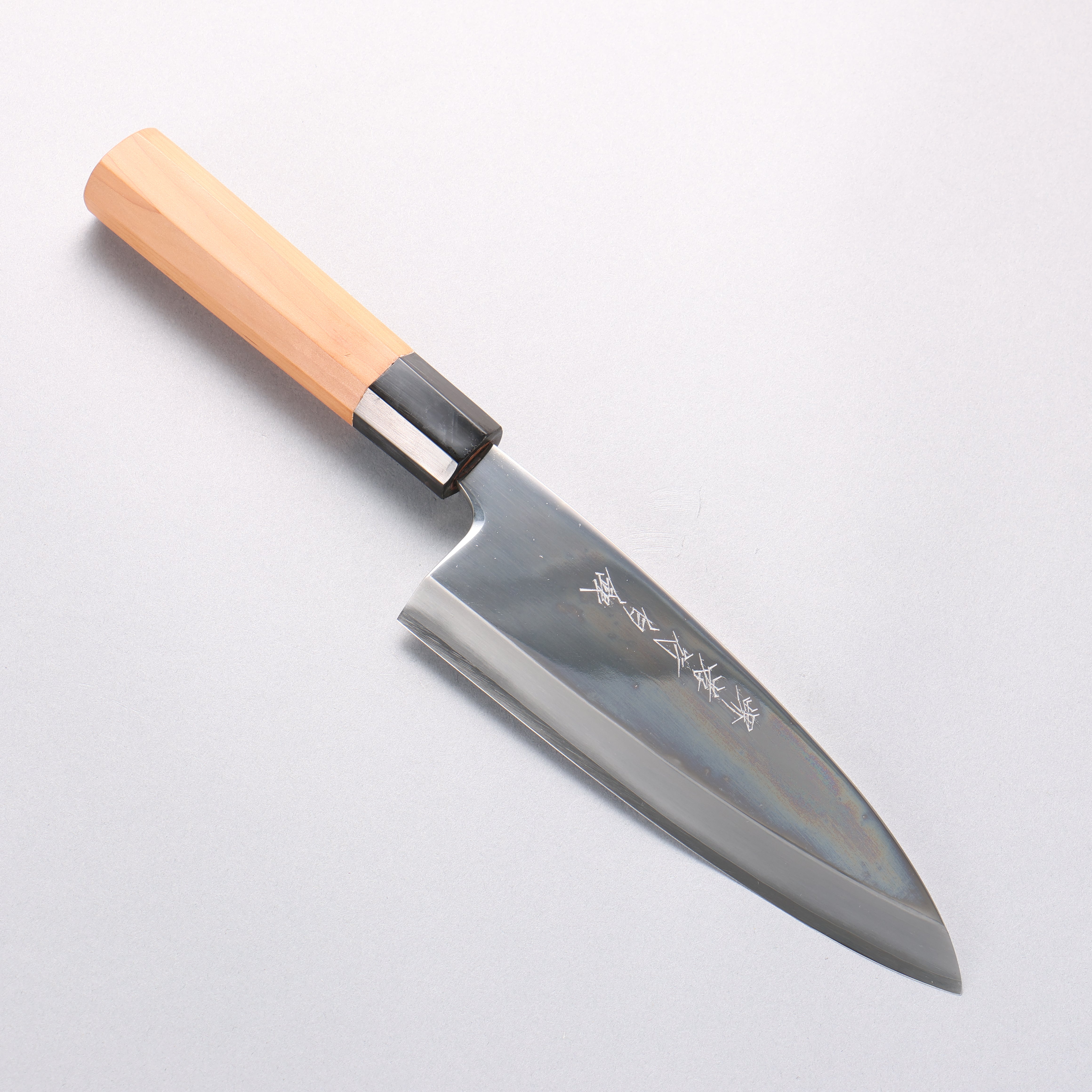 Sakai Takayuki Hakugin INOX Migaki Deba 180mm Yew Wood Handle - Seisuke Knife