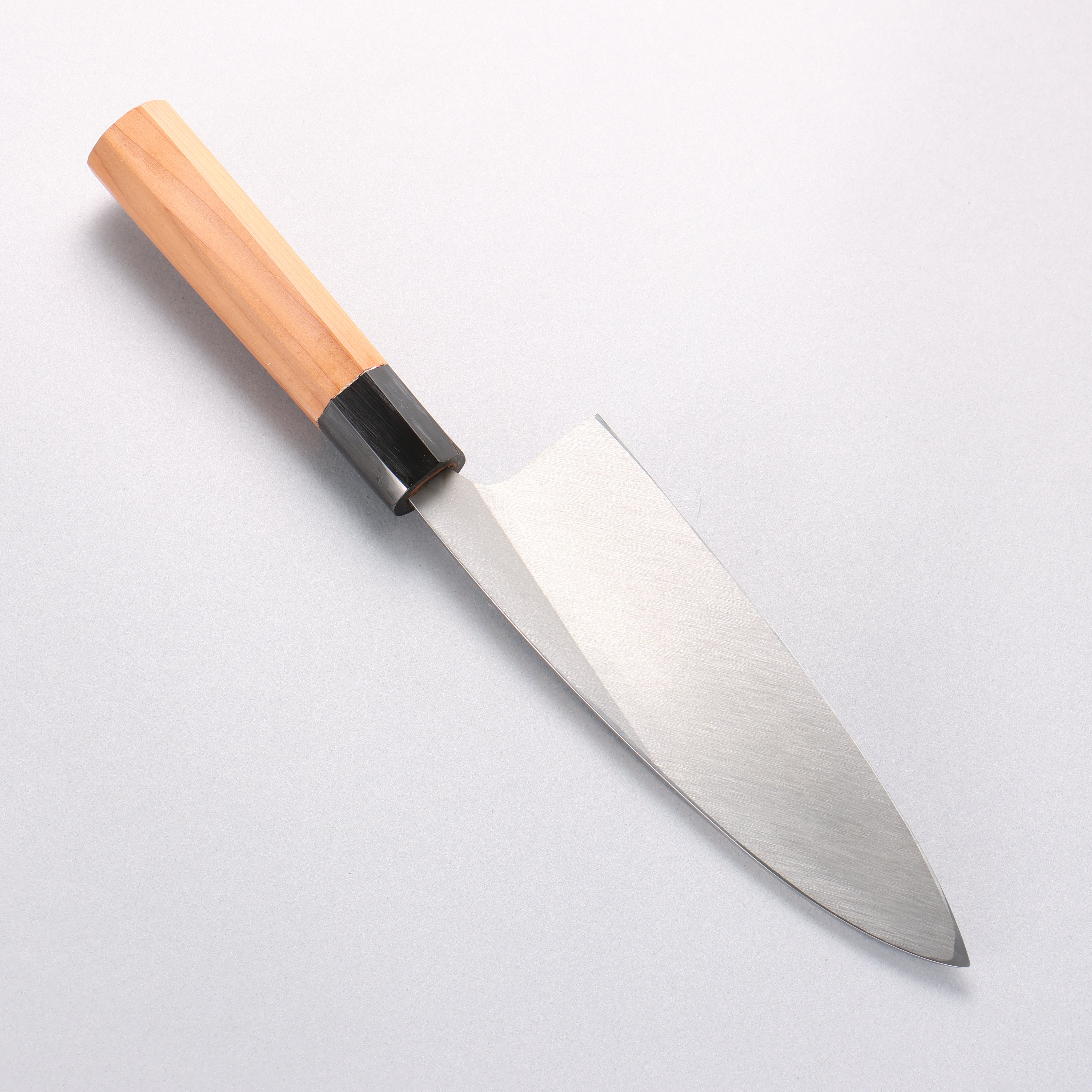 Sakai Takayuki Hakugin INOX Migaki Deba 180mm Yew Wood Handle - Seisuke Knife