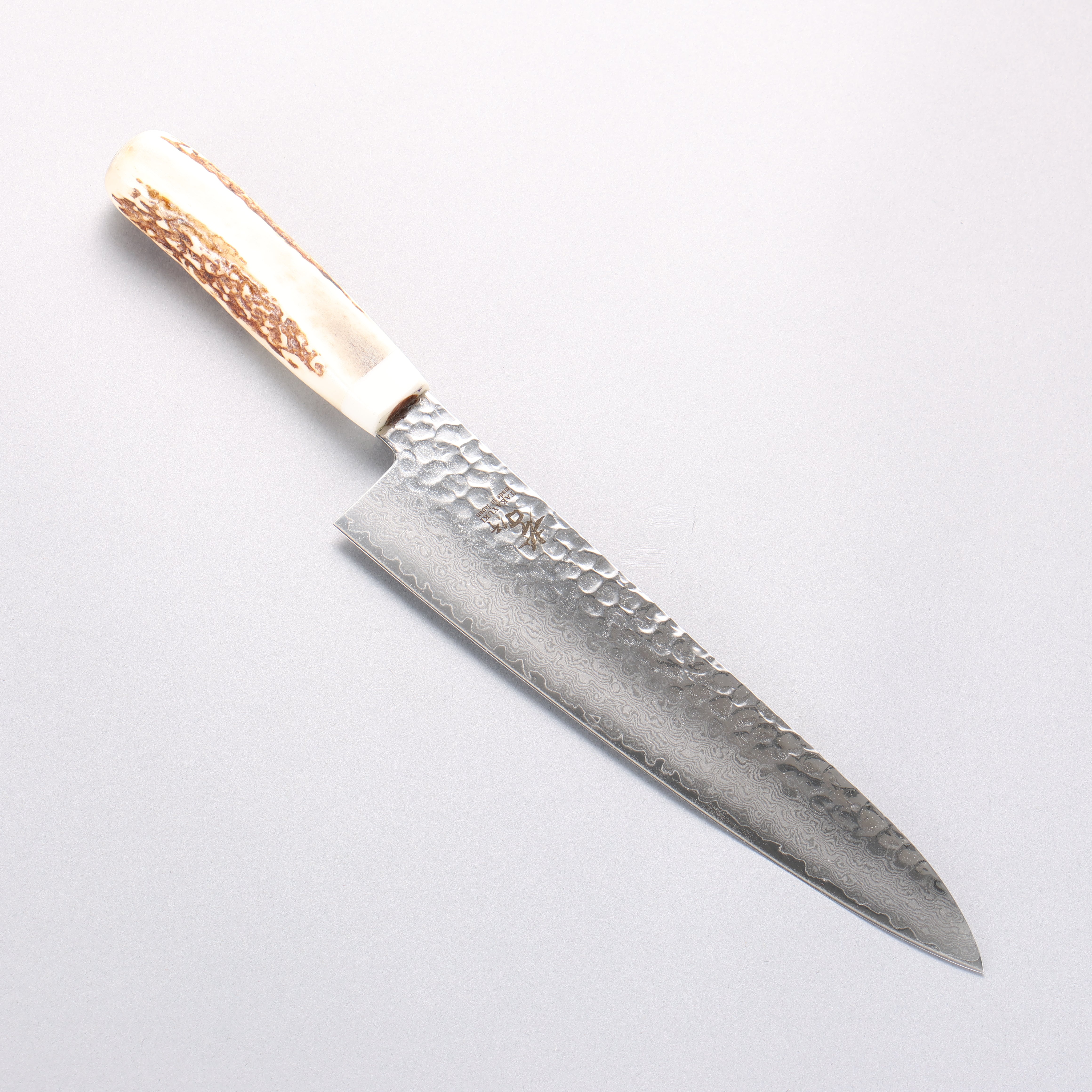Sakai Takayuki VG10 33 Layer Damascus Gyuto 210mm Cow Bone Handle with Sheath - Seisuke Knife