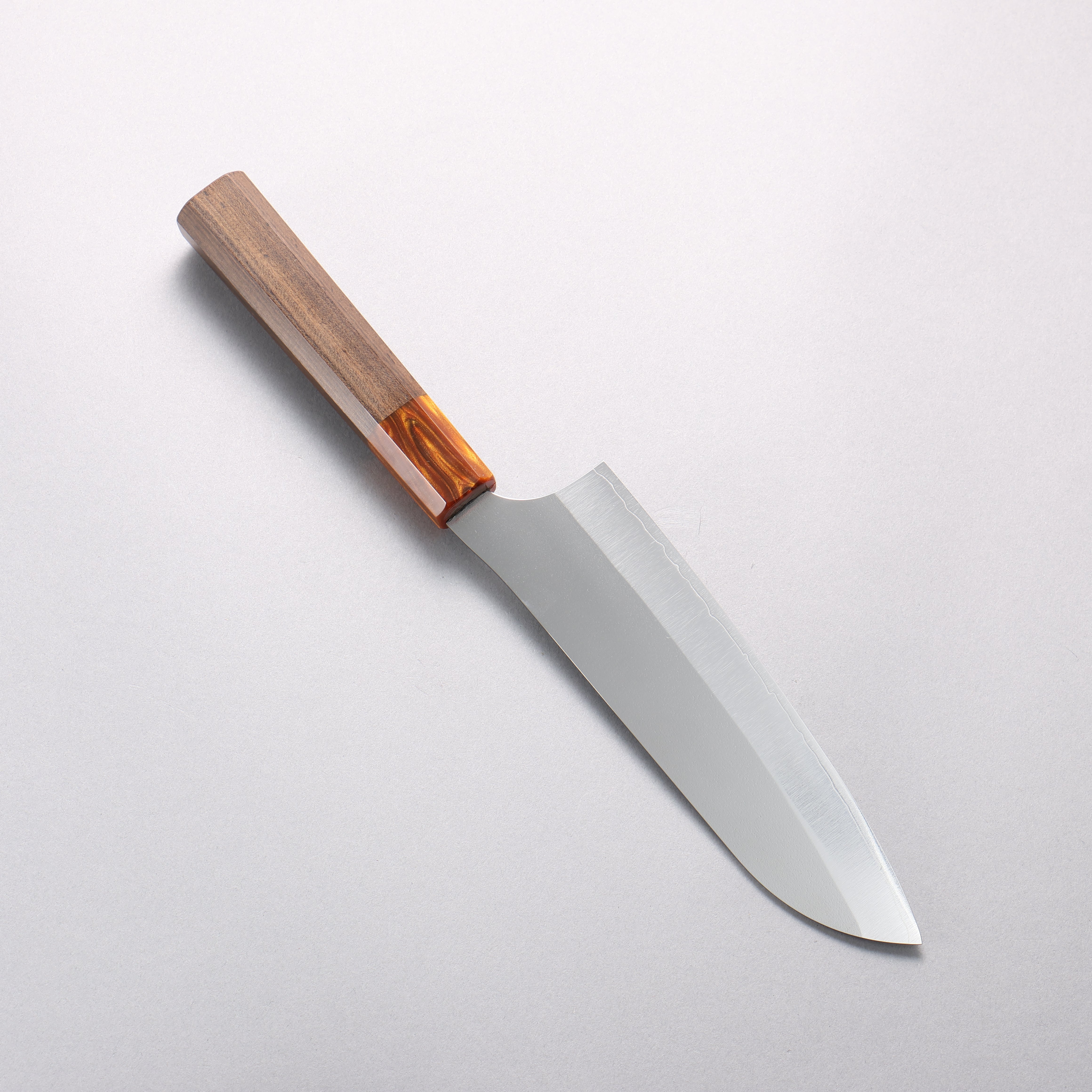 Yu Kurosaki New Gekko VG-XEOS Santoku 170mm Sandalwood (ferrule:Acrylic) Handle - Seisuke Knife