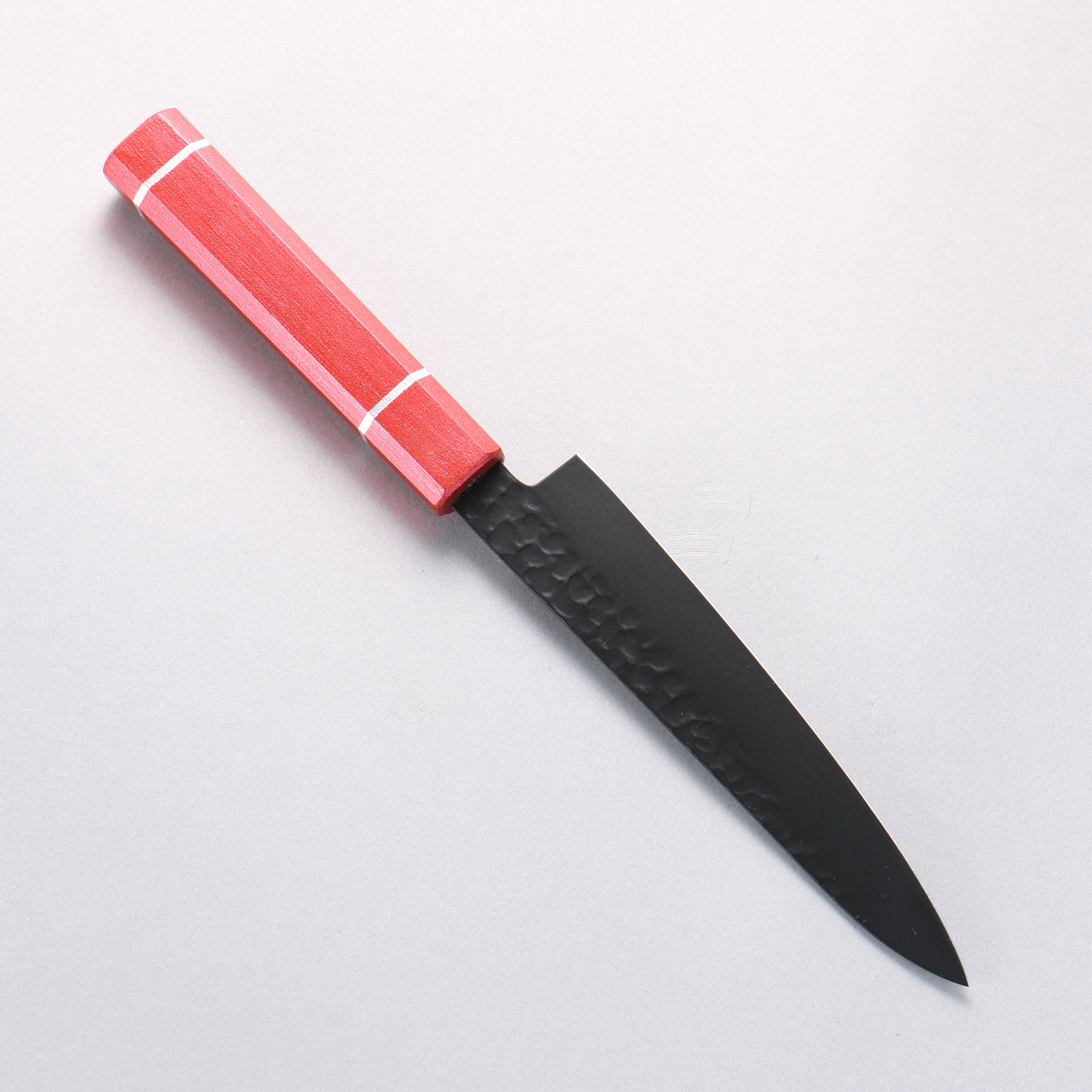 Sakai Takayuki Kurokage VG10 Hammered Teflon Coating Petty-Utility 150mm Kouseki Lacquered Oak Handle - Seisuke Knife