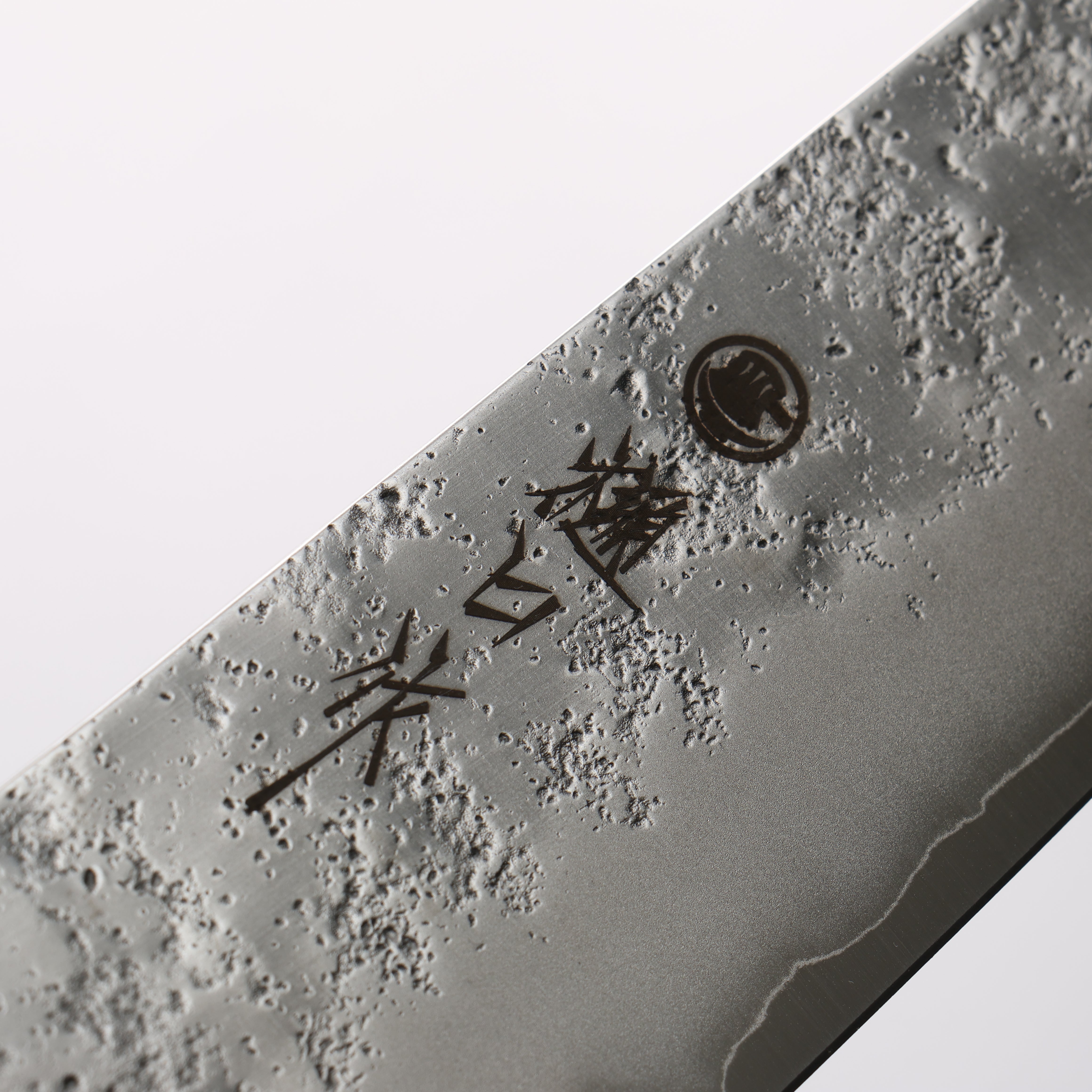 Higuchi Silver Steel No.3 Nashiji Kiritsuke Gyuto 210mm Black Pakka wood Handle - Seisuke Knife