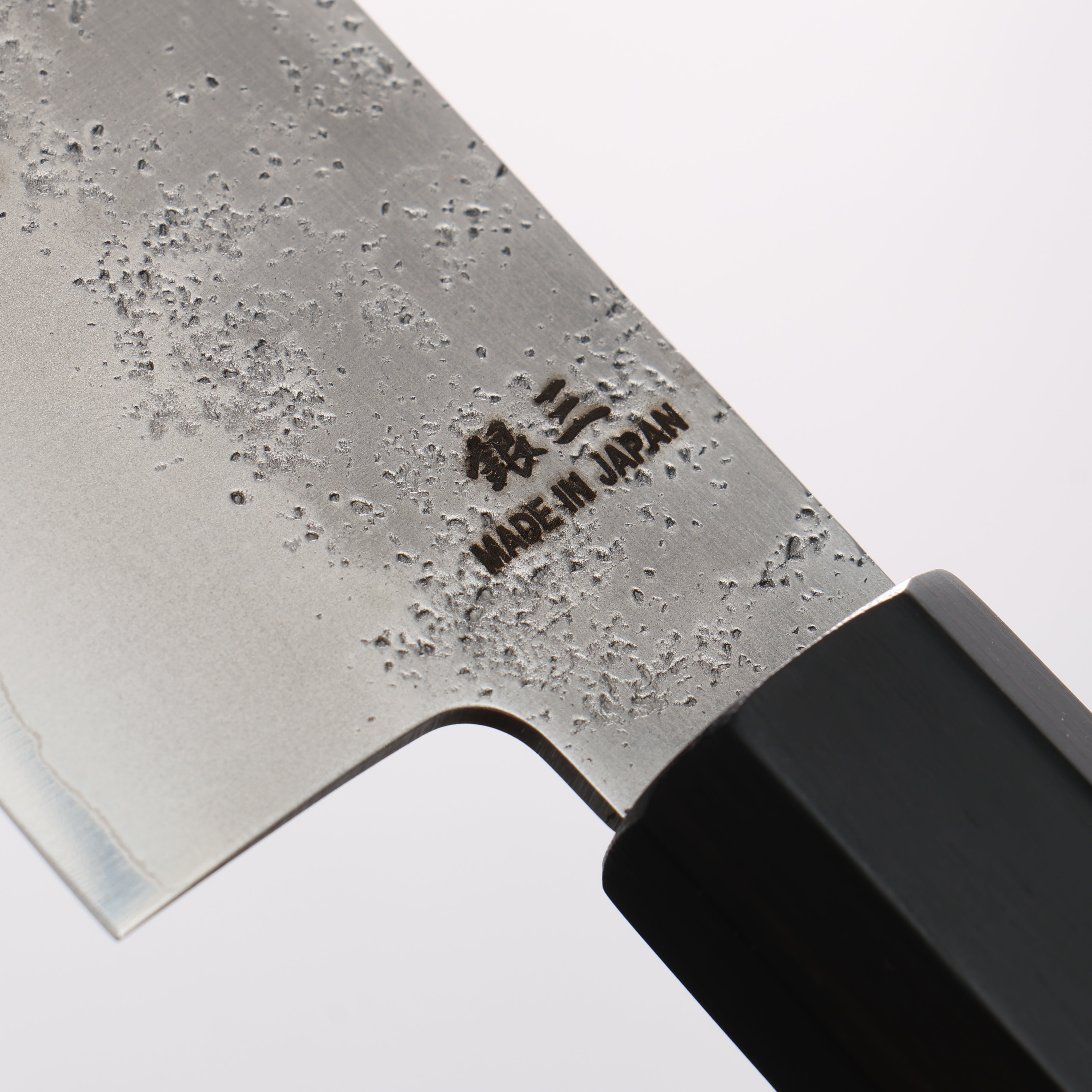 Higuchi Silver Steel No.3 Nashiji Kiritsuke Gyuto 210mm Black Pakka wood Handle - Seisuke Knife