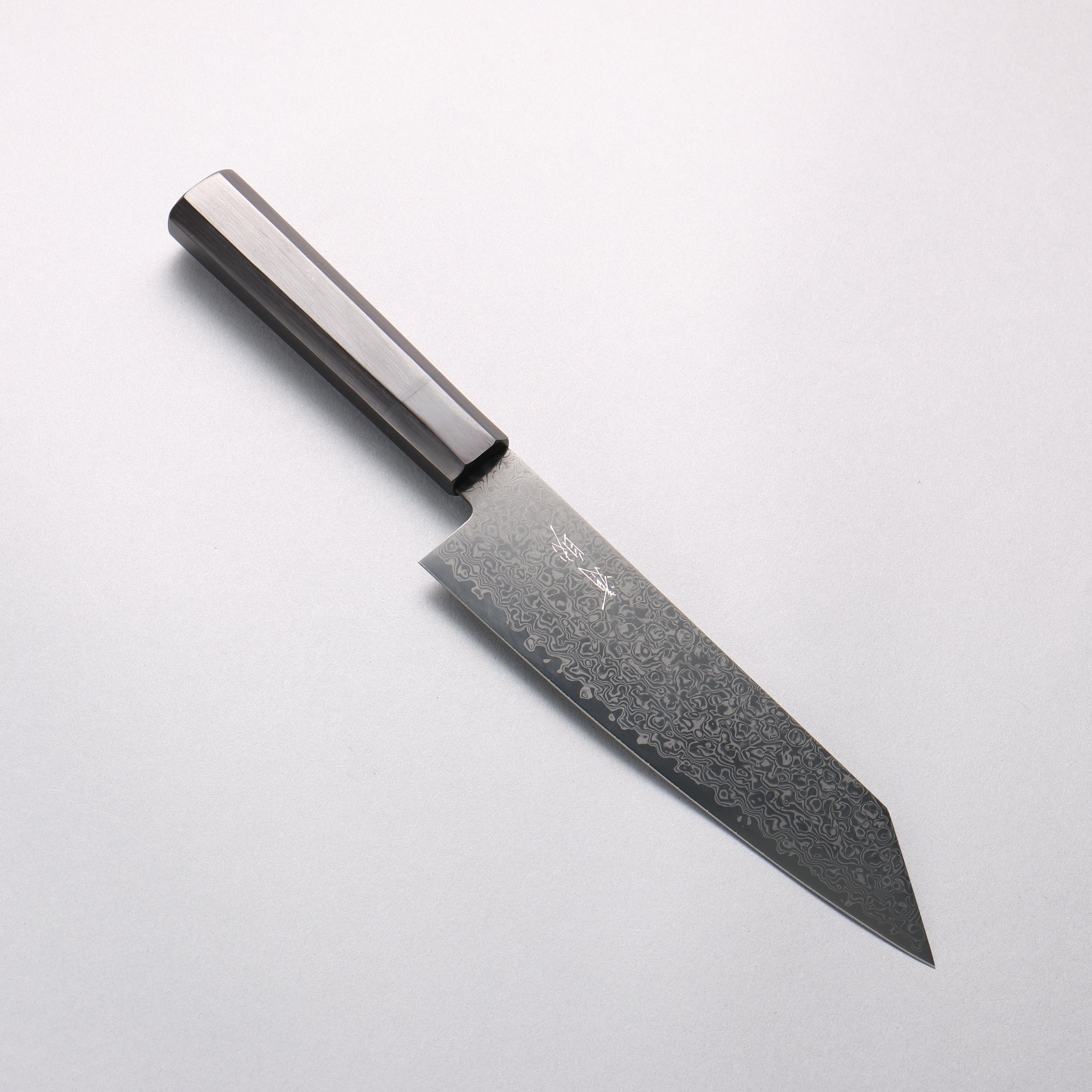 Seisuke Dark Horse SG2 Black Damascus Kiritsuke Santoku 180mm Black Pakka wood Handle - Seisuke Knife