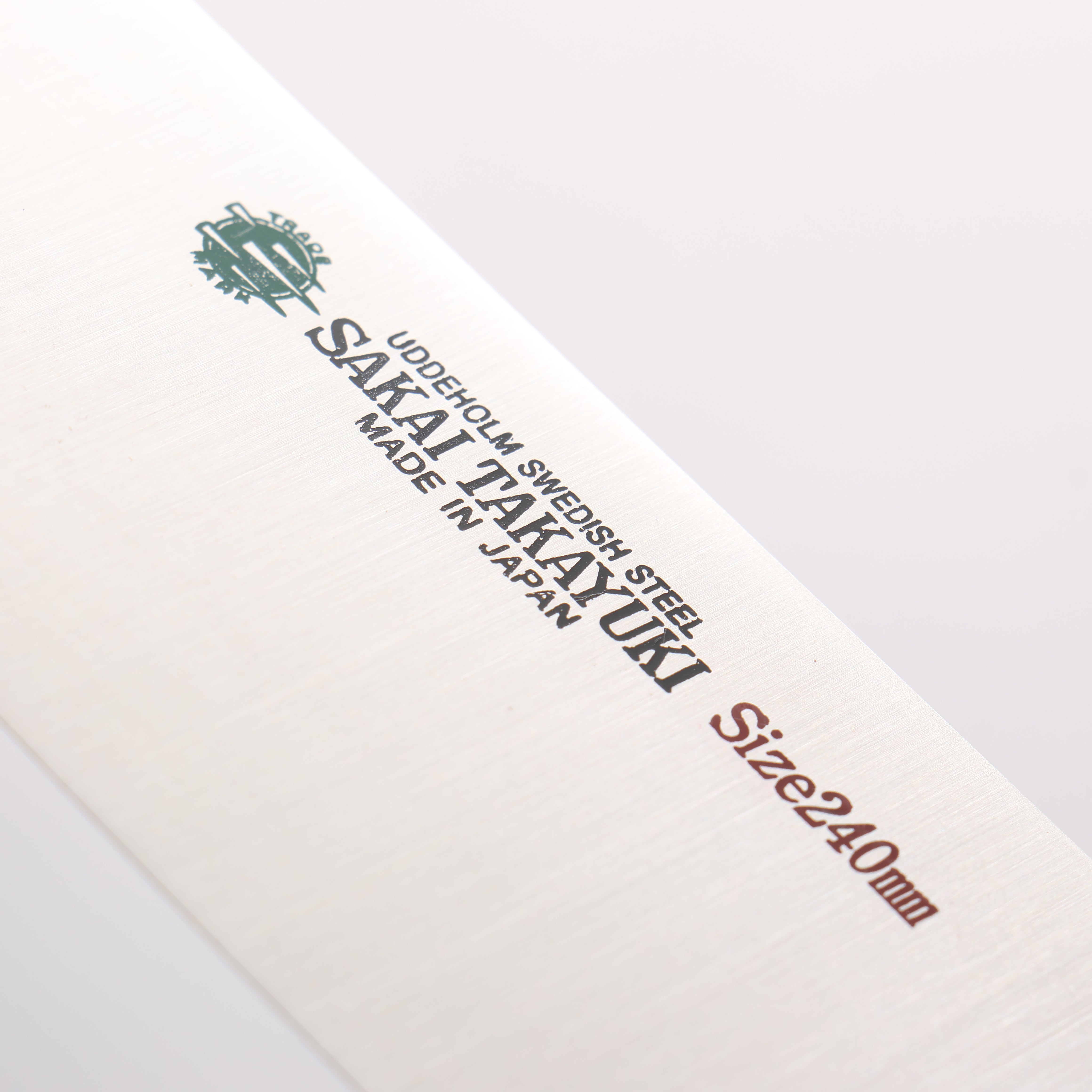 Sakai Takayuki Grand Chef Swedish Steel-stn Gyuto 240mm Black Pakka wood Handle - Seisuke Knife