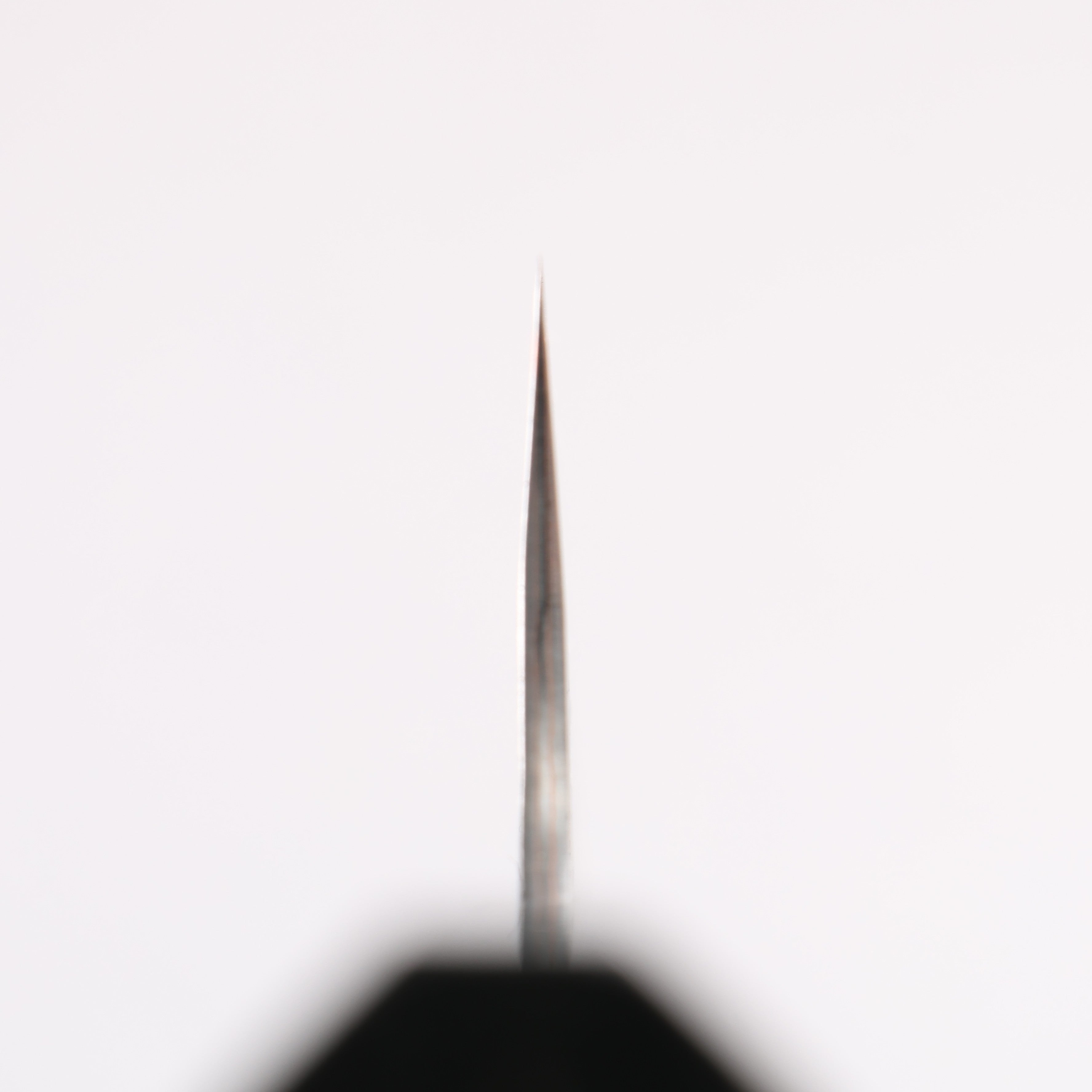Yu Kurosaki Fujin V-Toku2 Hammered Black Finished Small Santoku 150mm Stabilized wood (With Acrylic Ring) Handle - Seisuke Knife