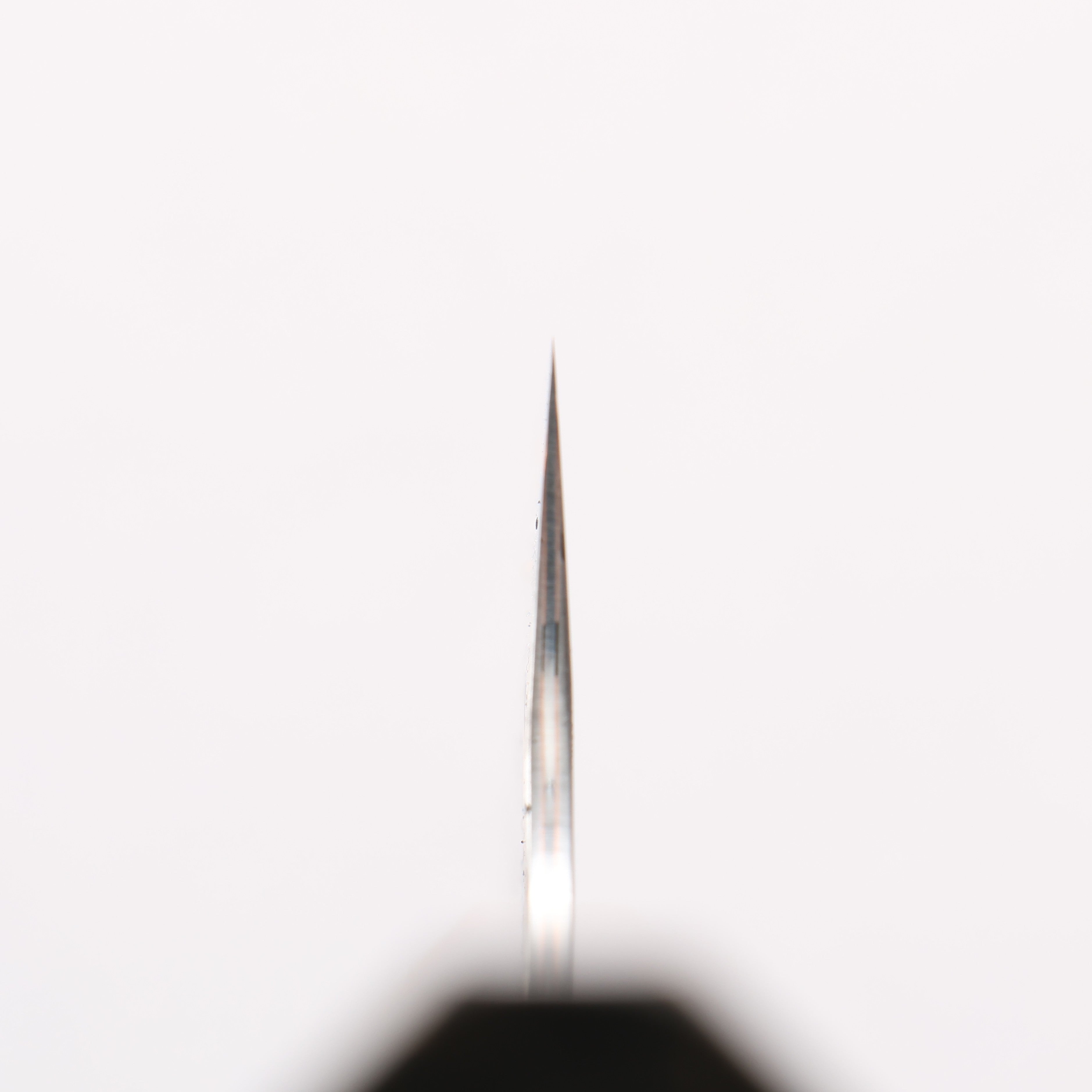 Yu Kurosaki Juhyo V-Toku2 Hammered Black Finished Small Santoku 150mm Stabilized wood (With Acrylic Ring) Handle - Seisuke Knife