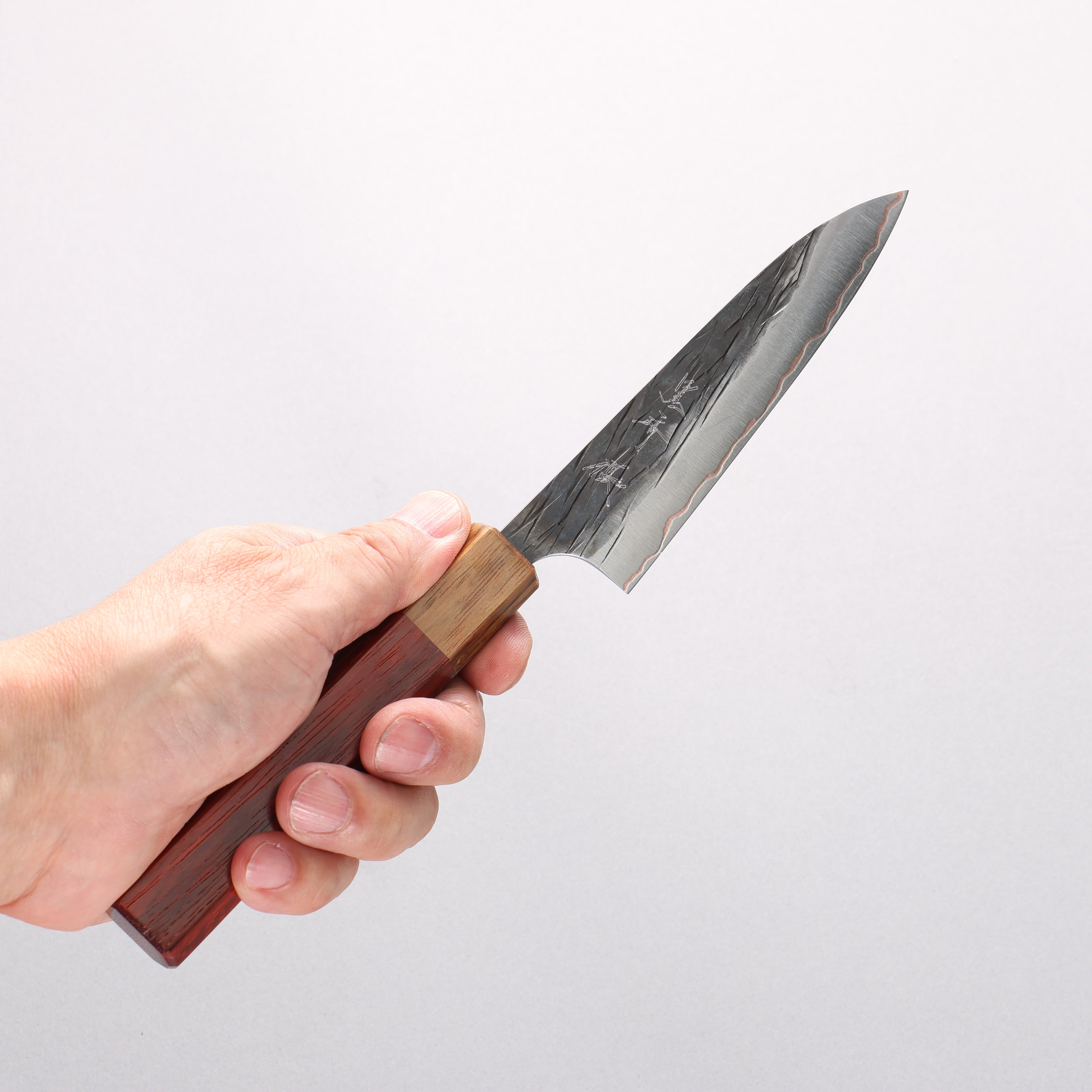 Yu Kurosaki Juhyo V-Toku2 Hammered Black Finished Petty-Utility 120mm Padoauk Handle - Seisuke Knife