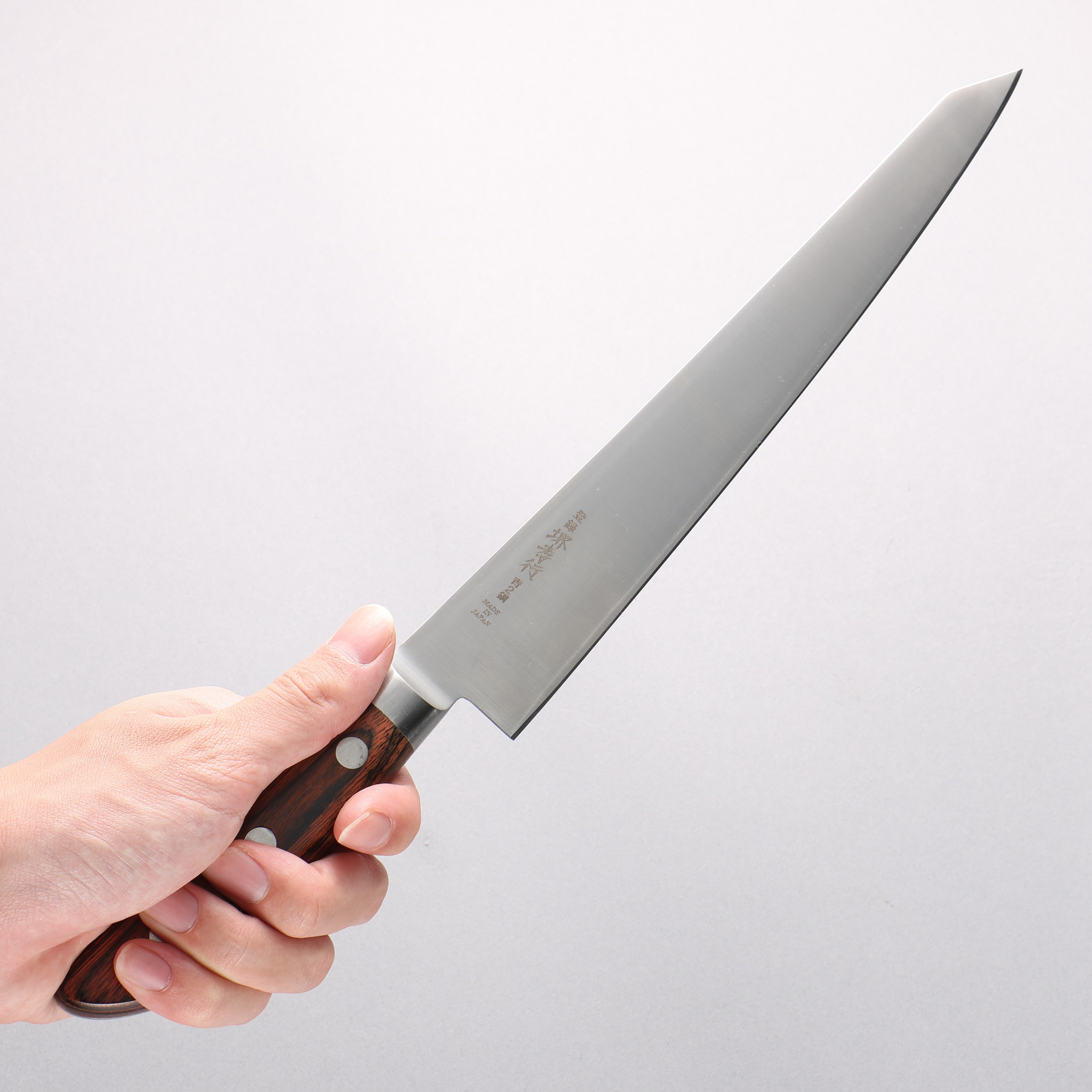 Sakai Takayuki Blue Steel No.2 Honyaki Kiritsuke Sujihiki - Seisuke Knife