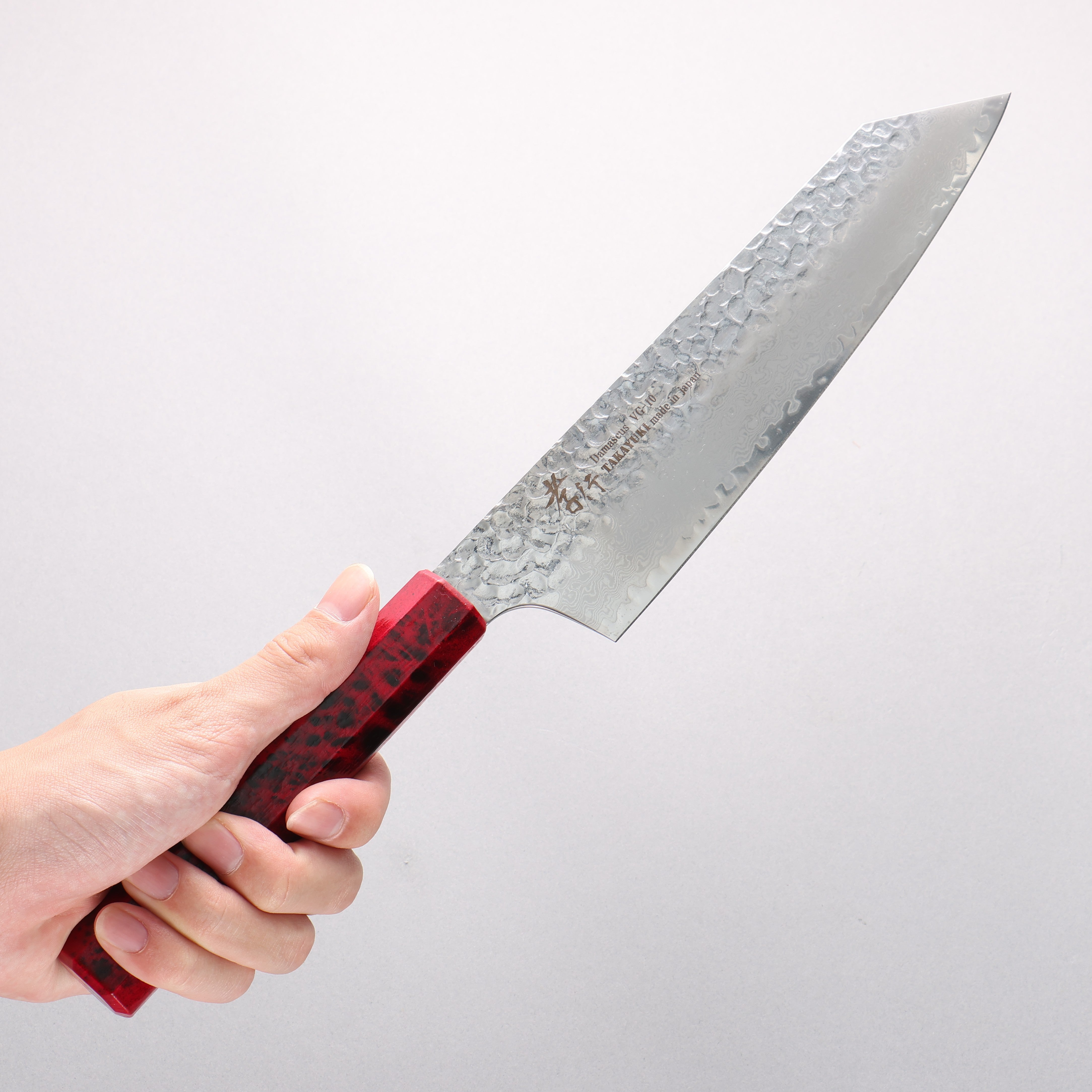 Sakai Takayuki Nanairo VG10 33 Layer Kengata Gyuto 190mm Red Tortoiseshell ABS Resin Handle - Seisuke Knife