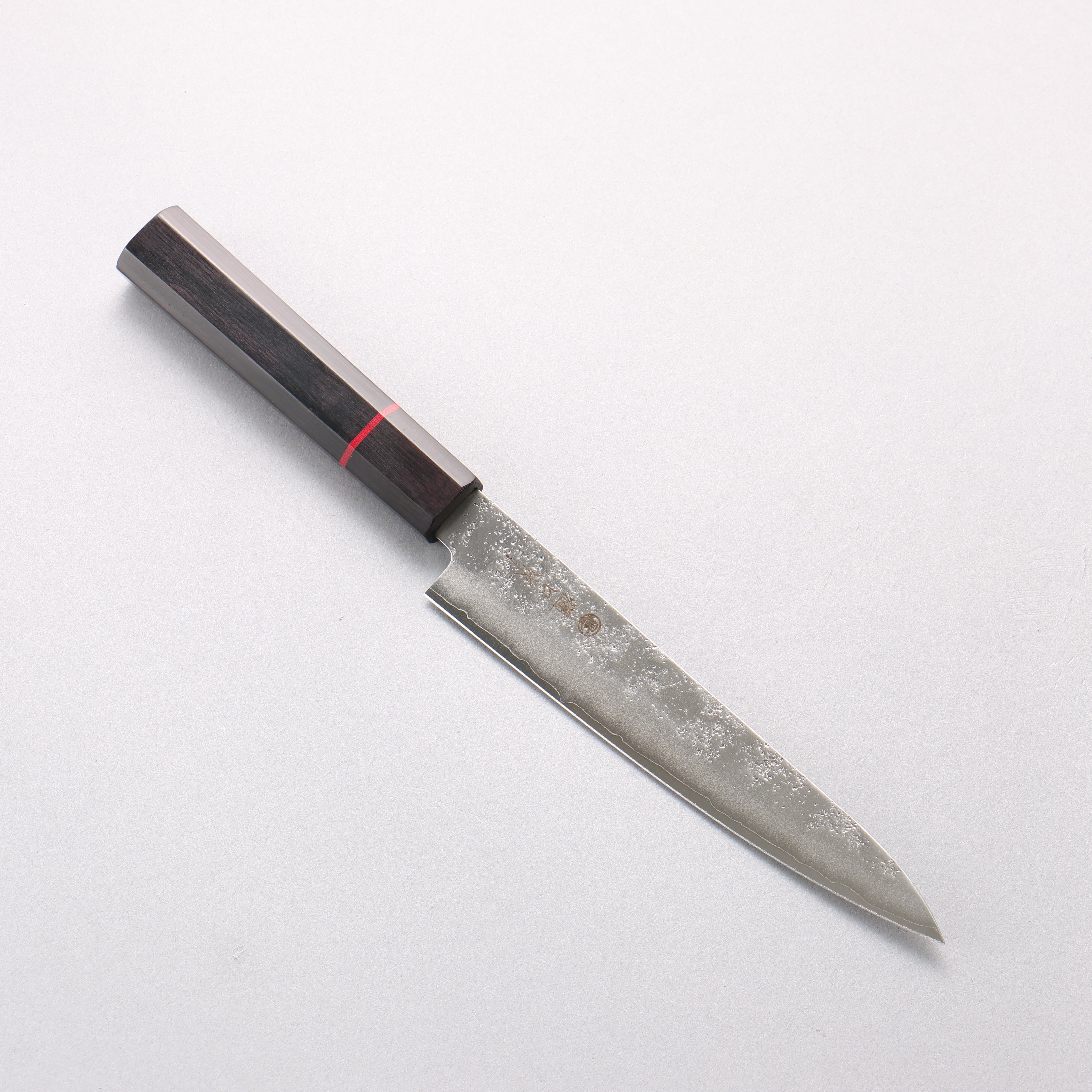 Higuchi Silver Steel No.3 Nashiji Petty-Utility 150mm Black Pakkawood Handle - Seisuke Knife
