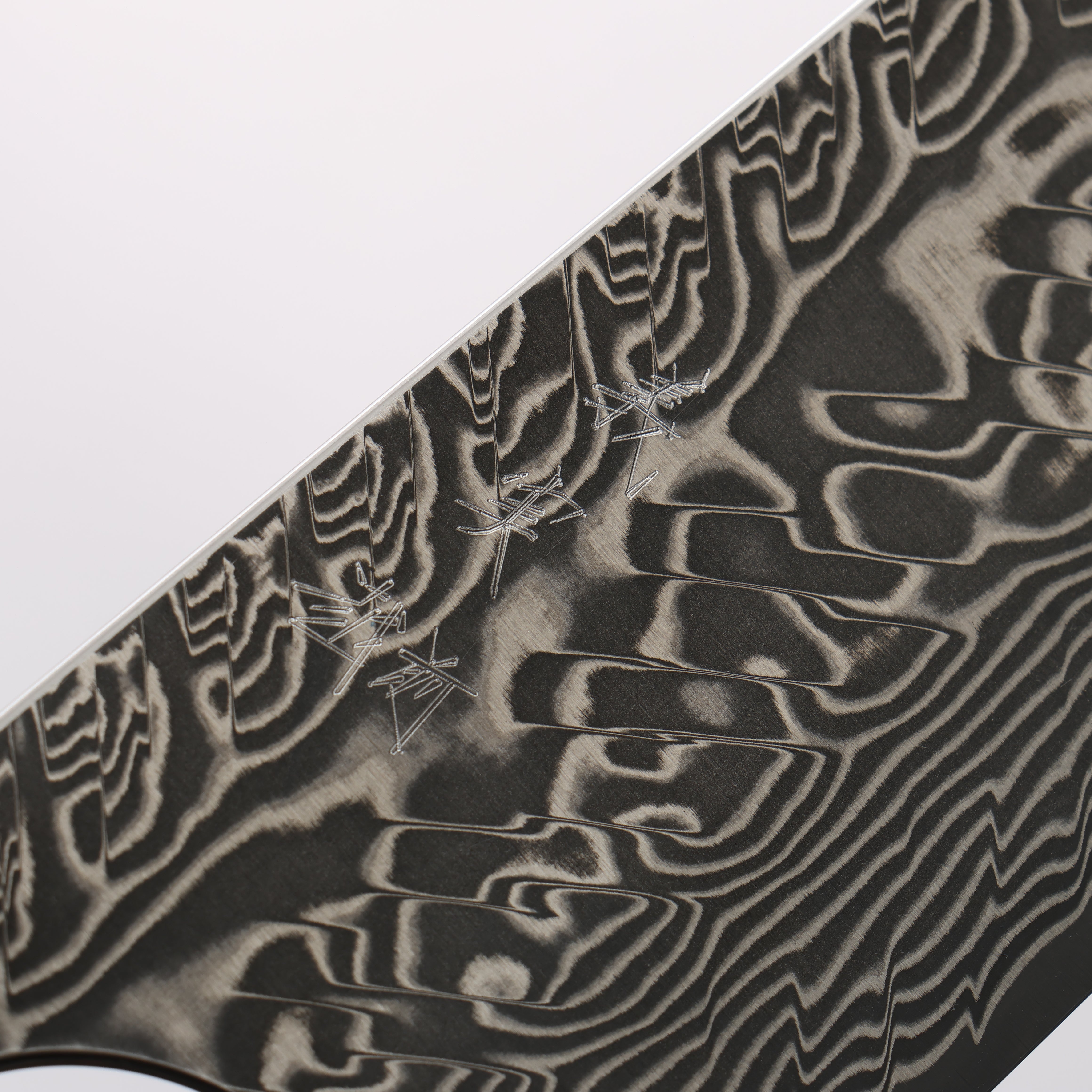 Yoshimi Kato SG2 Black Damascus Kiritsuke Gyuto 240mm Honduras (ferrule: Red Pakka wood) Handle - Seisuke Knife
