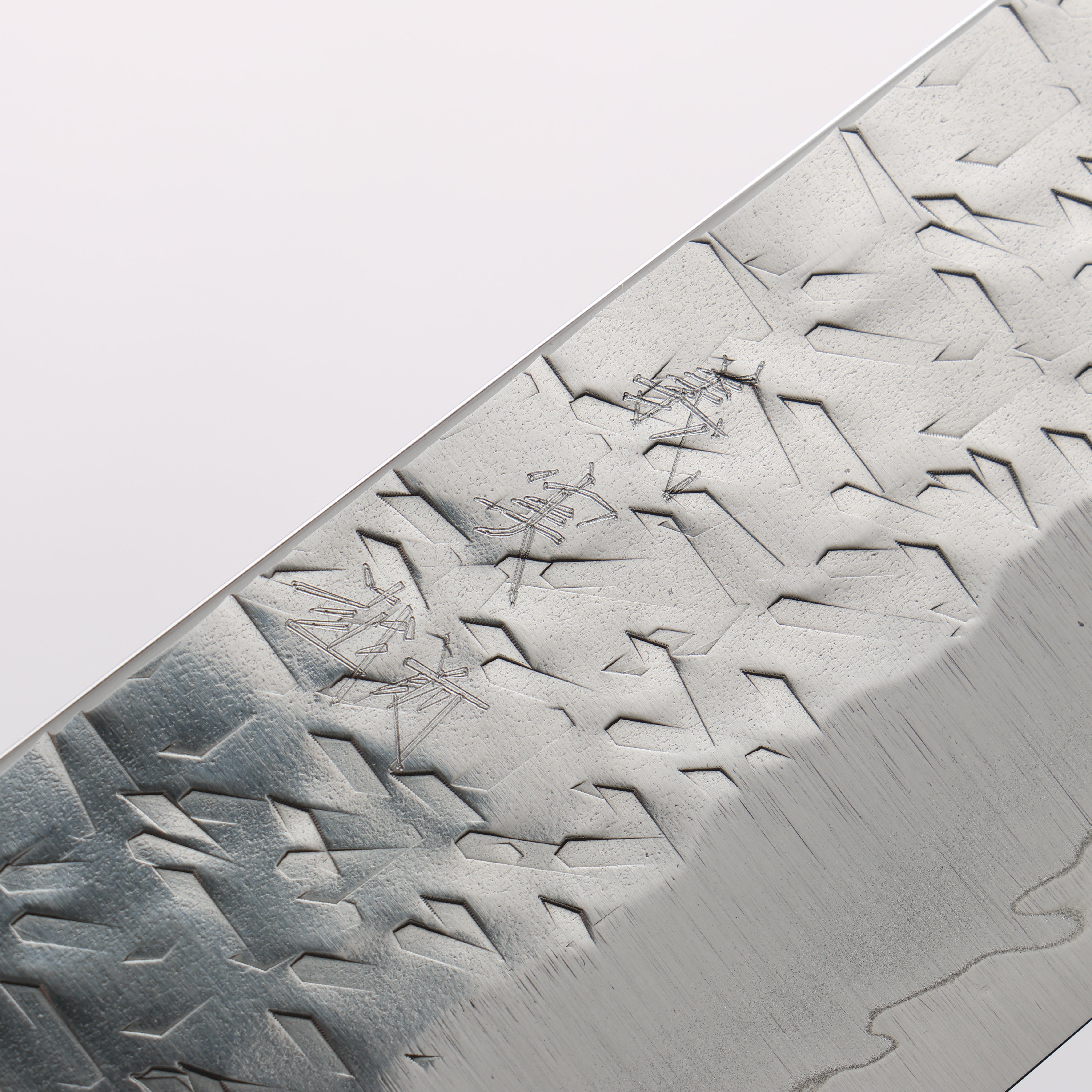 Yoshimi Kato Hyo SG2 Hammered Kiritsuke Gyuto 210mm Stabilized Birch with Black Resin Handle - Seisuke Knife