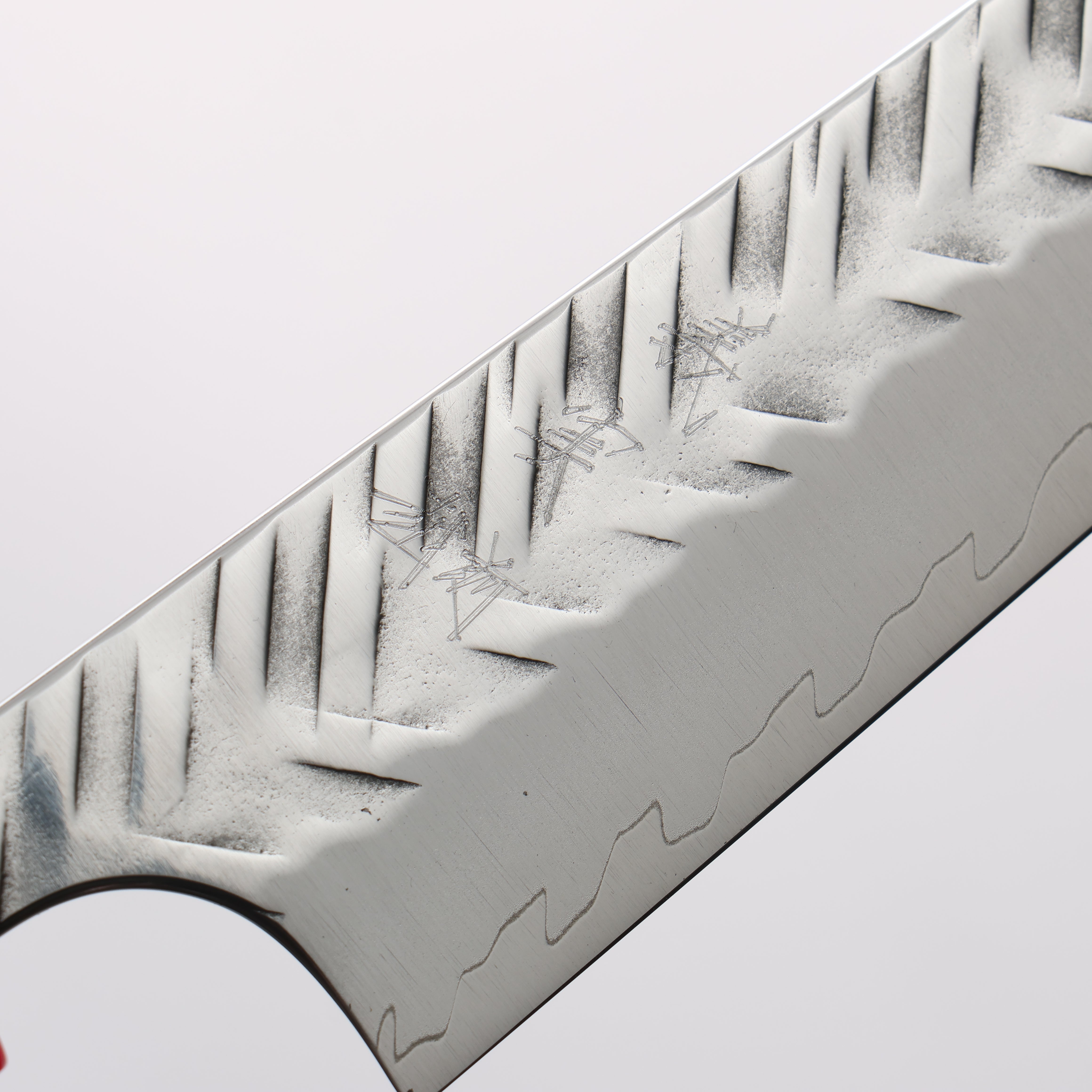 Yoshimi Kato SPG STRIX Hammered (V) Kiritsuke Petty-Utility 150mm Ebony (ferrule: Red Resin) Handle - Seisuke Knife