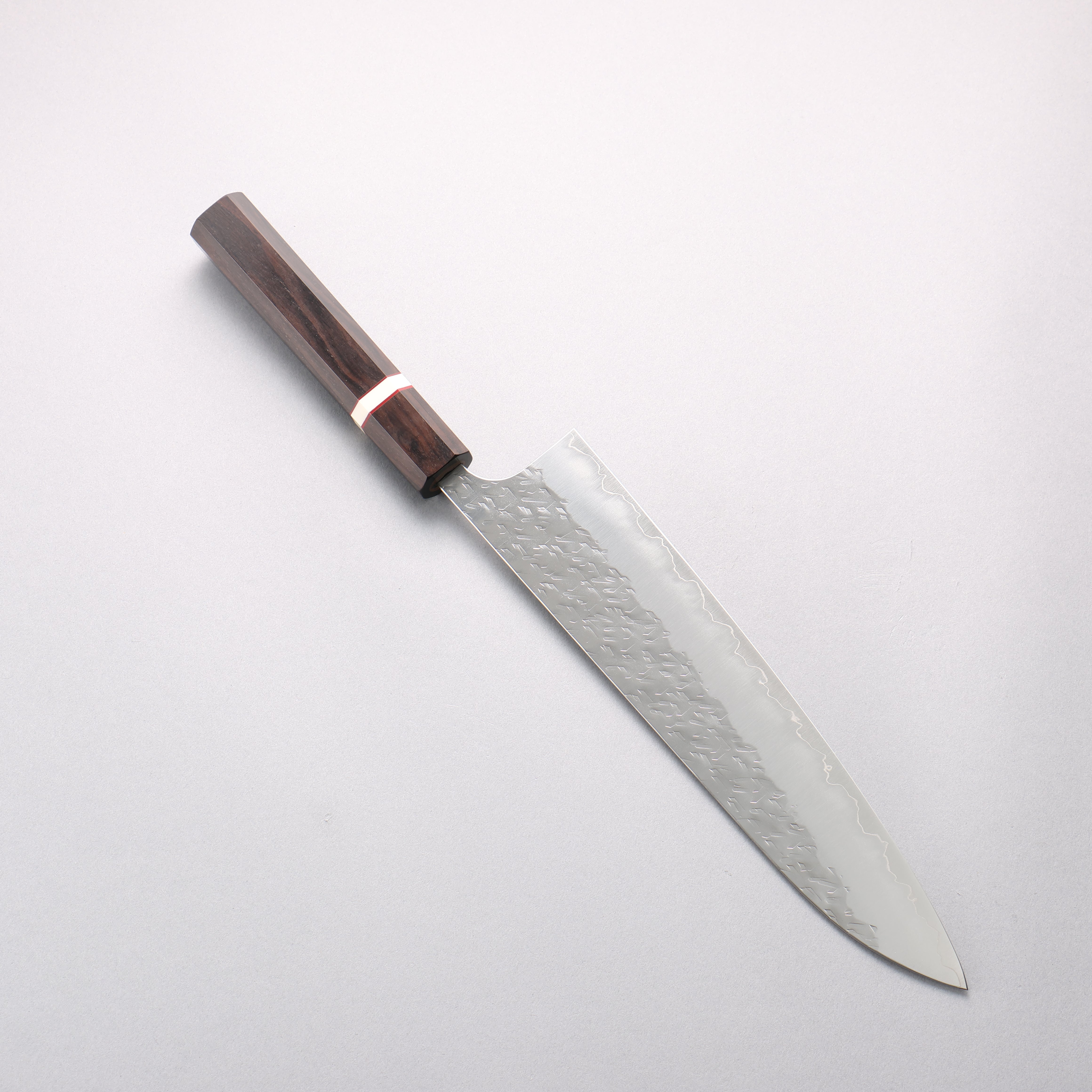 Yoshimi Kato Hyo SG2 Hammered Gyuto 240mm Ebony Wood(With White Ring) Handle - Seisuke Knife