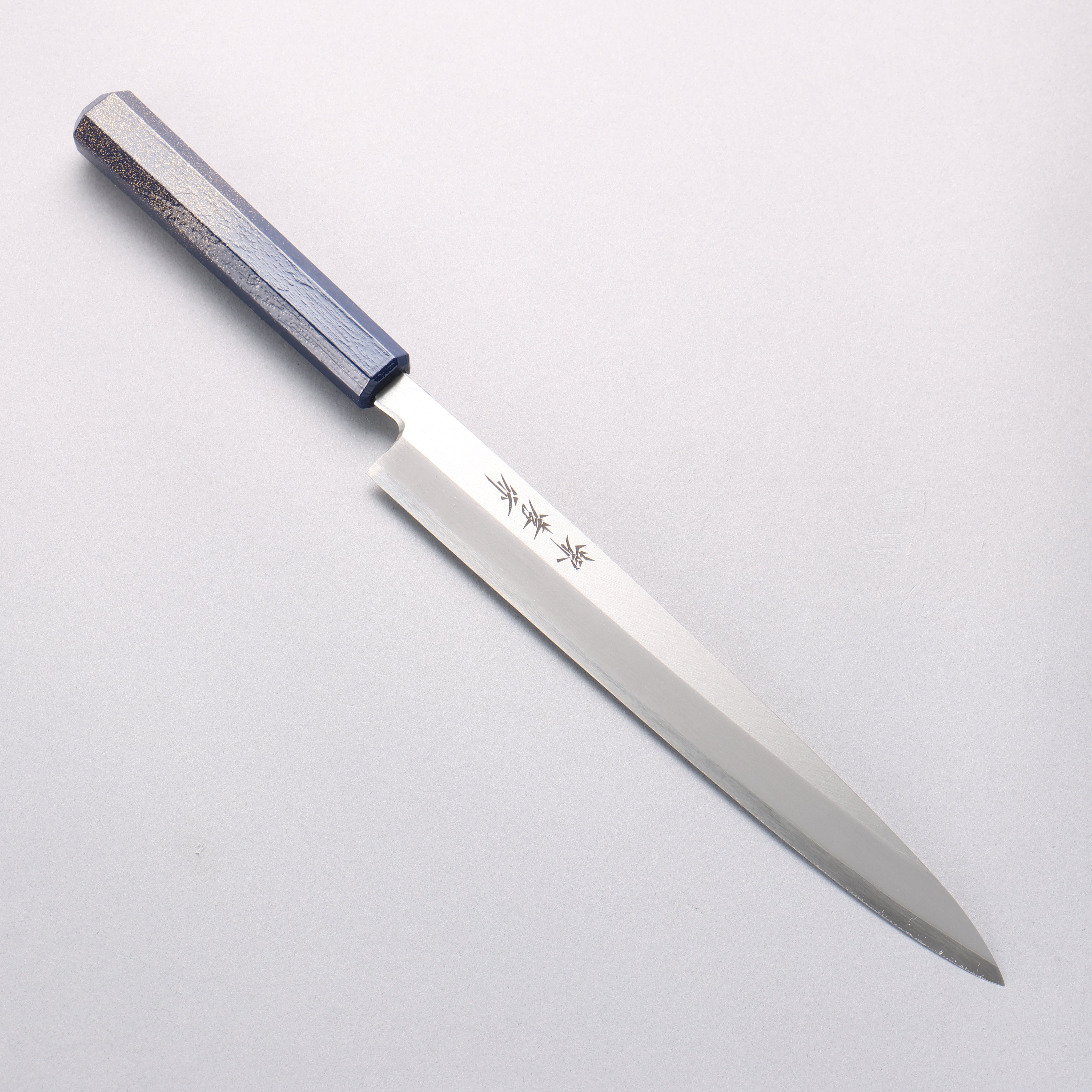 Sakai Takayuki Nanairo INOX Molybdenum Yanagiba 240mm Turquoise Pearl ABS Resin Handle - Seisuke Knife