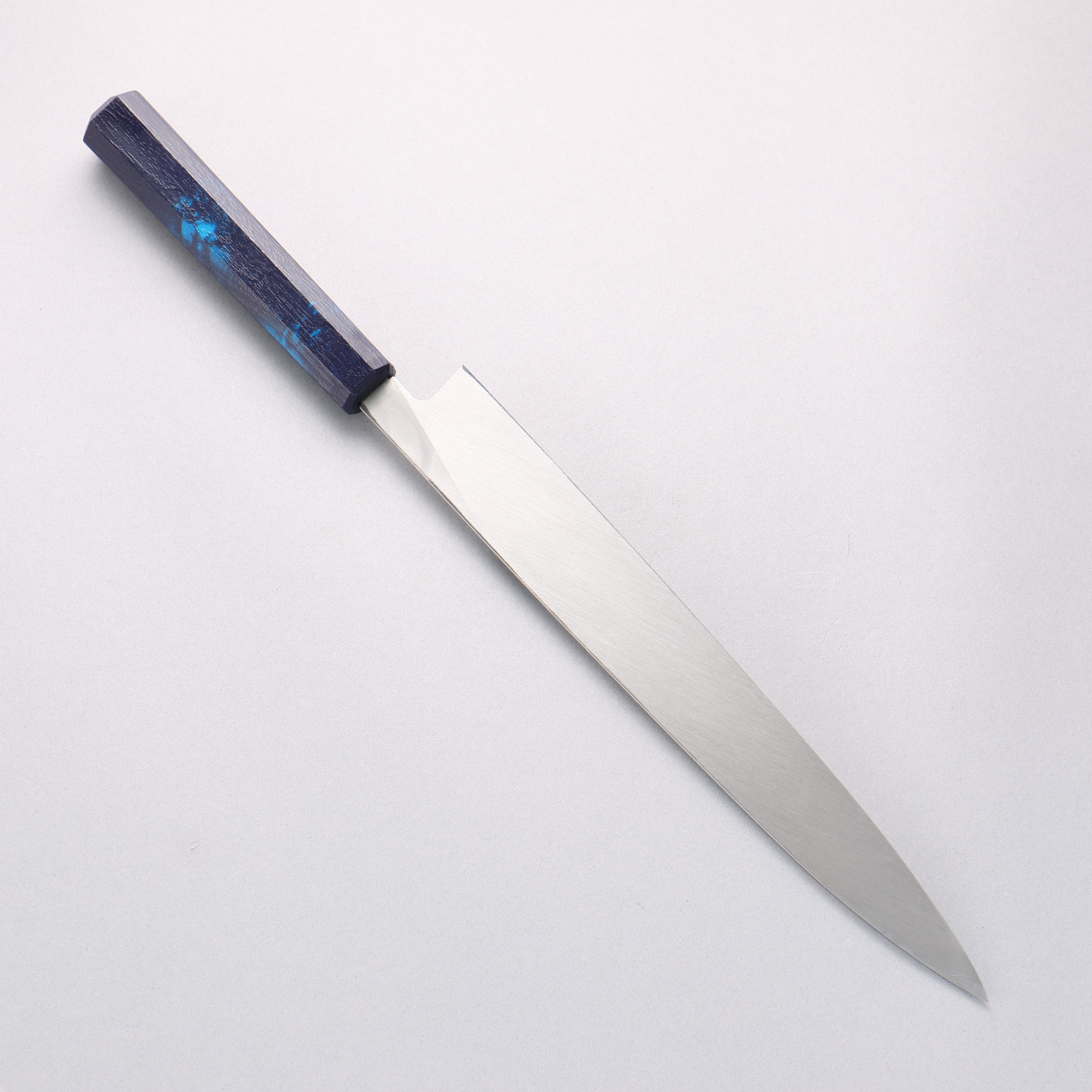 Sakai Takayuki Nanairo INOX Molybdenum Yanagiba 270mm with Blue Tortoiseshell ABS Resin Handle - Seisuke Knife