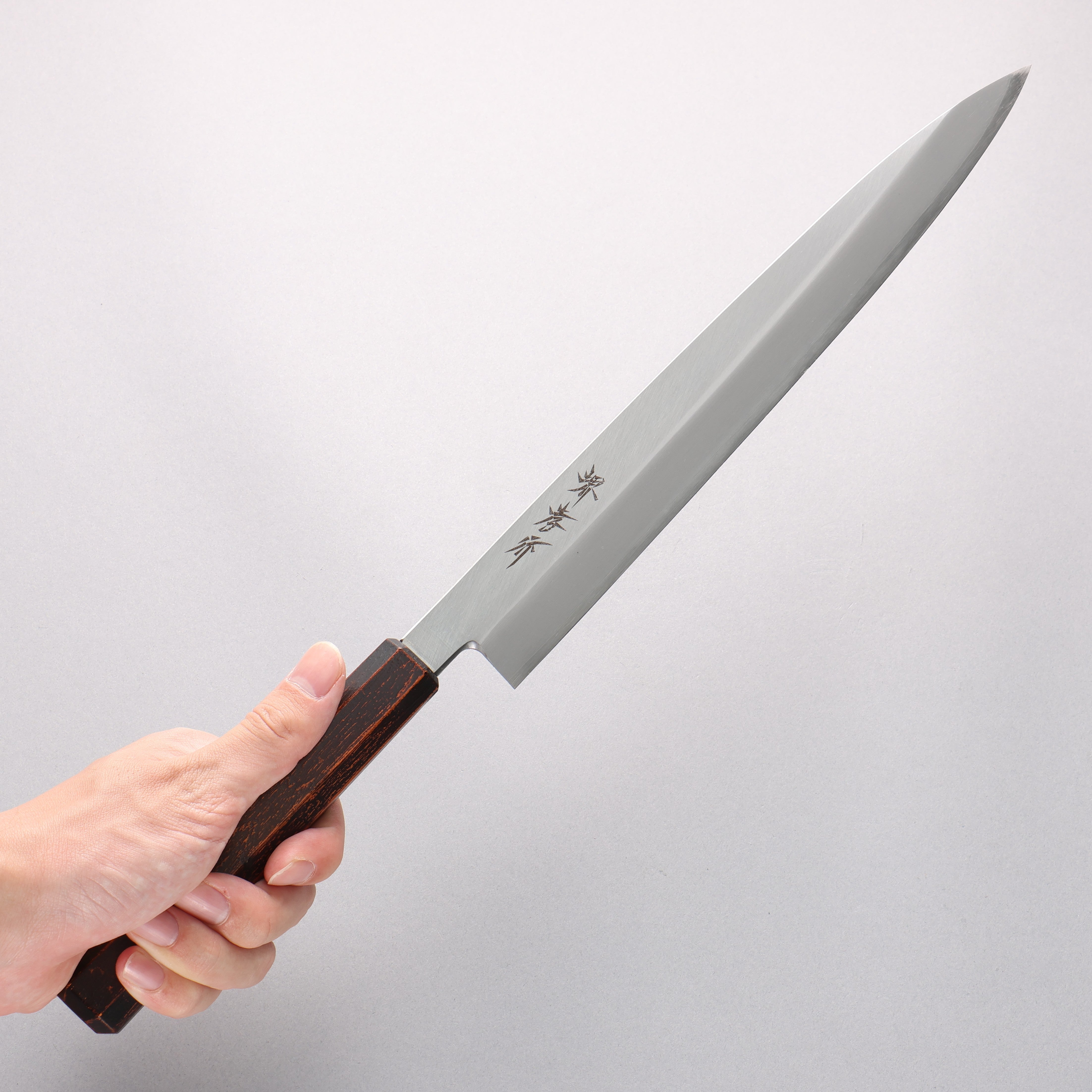 Sakai Takayuki Nanairo INOX Molybdenum Yanagiba 270mm with Retro Wood Grain ABS Resin Handle - Seisuke Knife