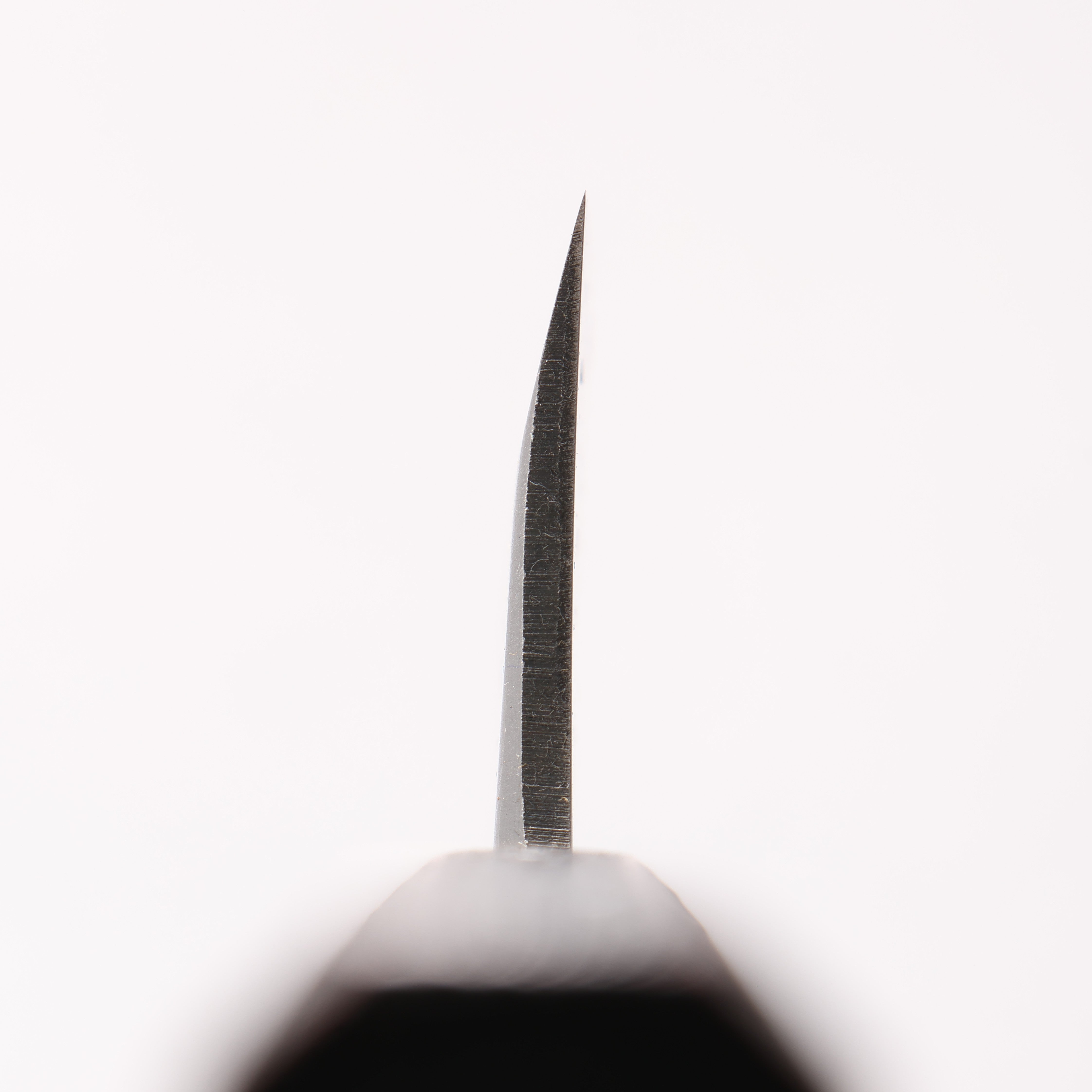 Hideo Kitaoka White Steel No.2 Damascus Mioroshi Deba195mm Oak with Black Silver Lacquer Handle - Seisuke Knife